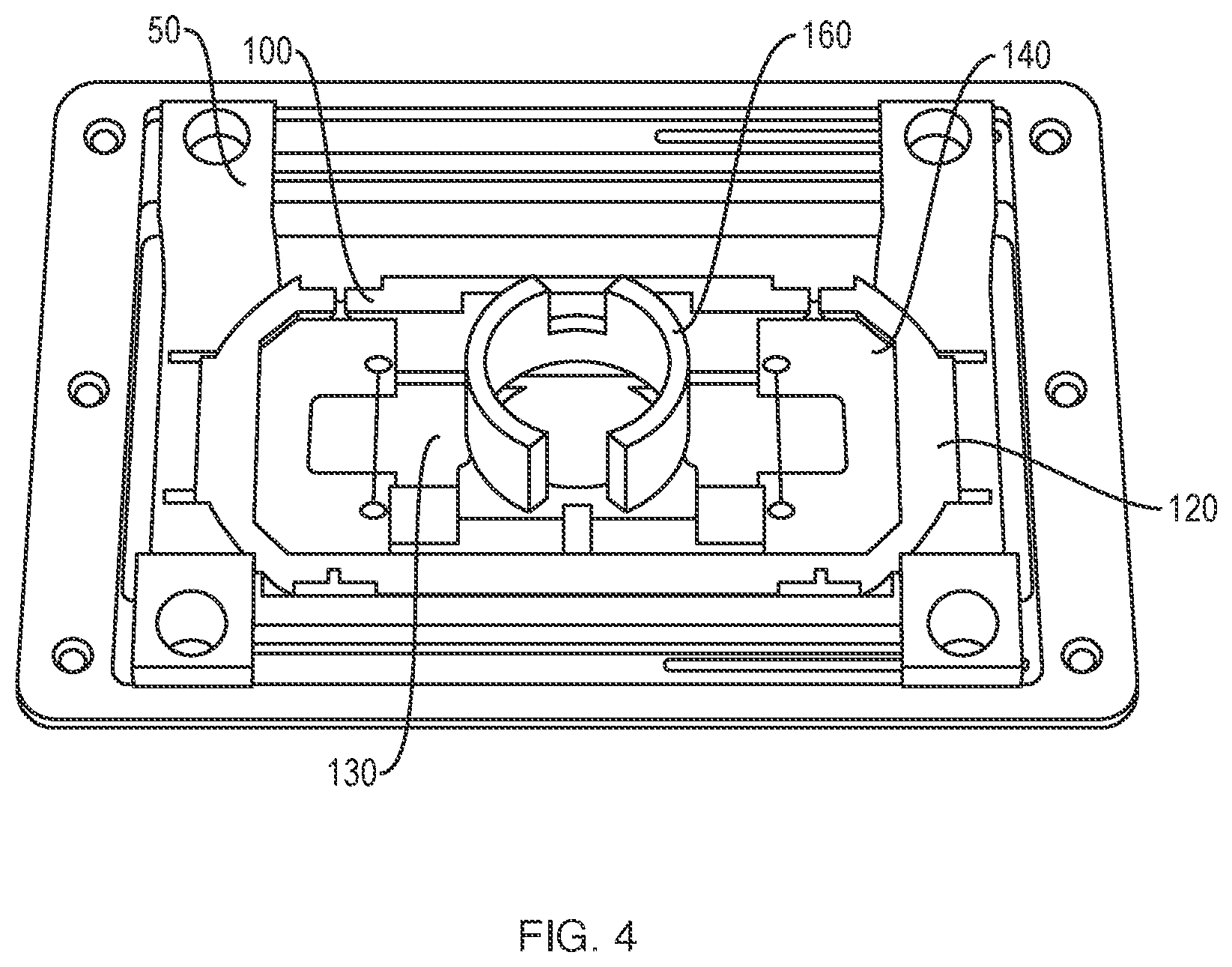 Patent US11841492 Figure 4 – Heated stage assembly for high temperature fluorescence microscopy
