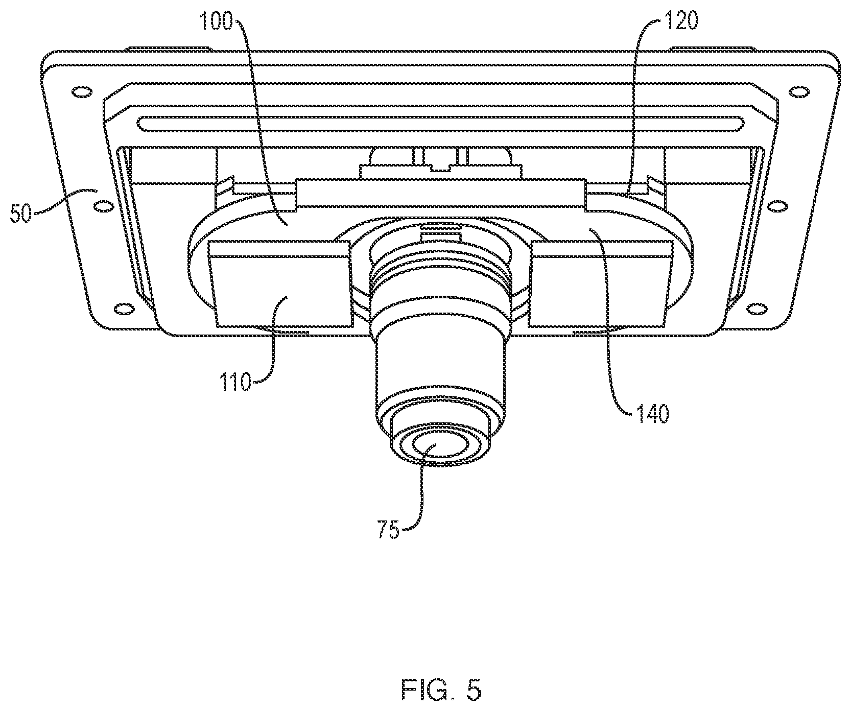 Patent US11841492 Figure 5 – Heated stage assembly for high temperature fluorescence microscopy