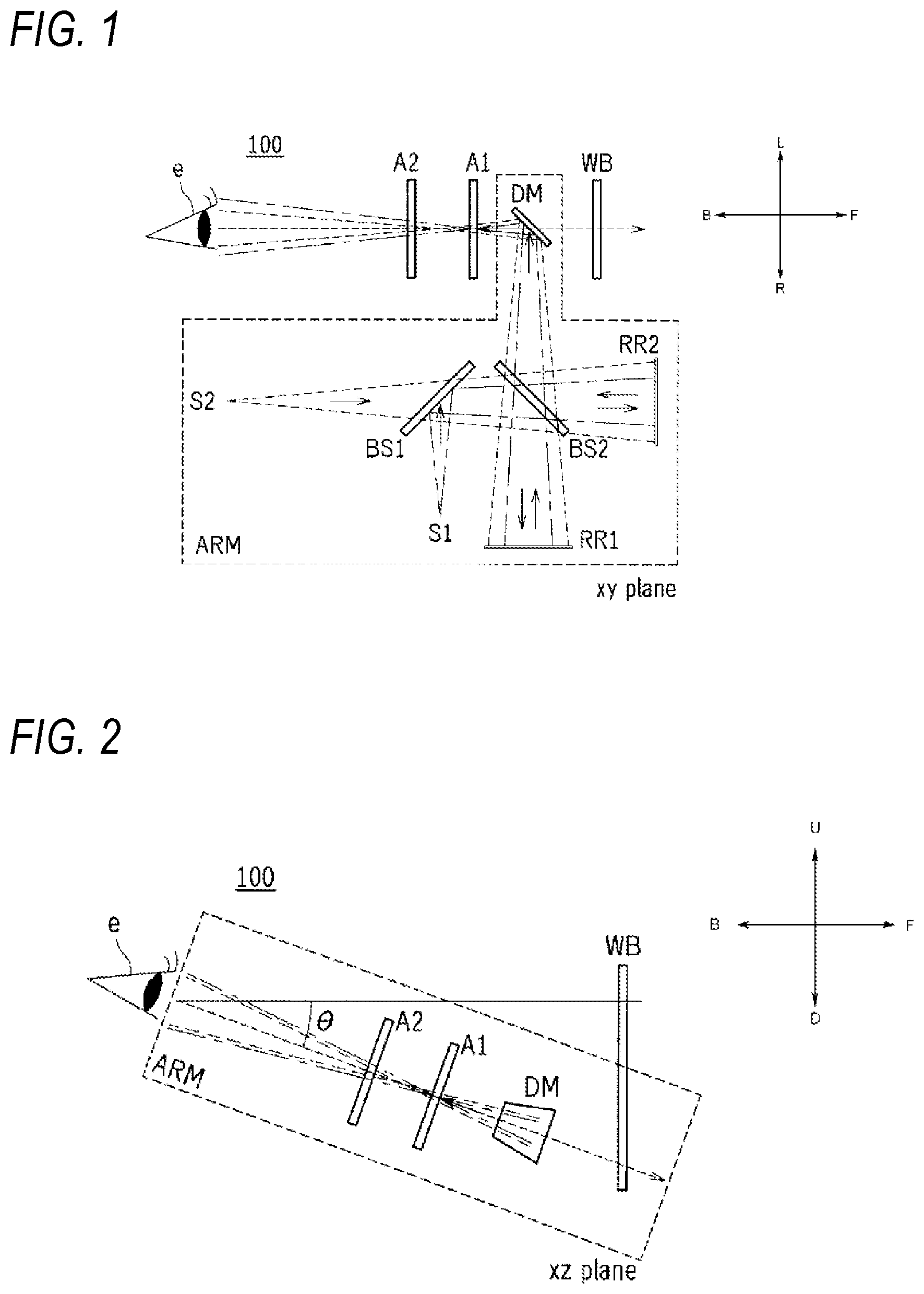 Patent US11841504 Figure 1 – Image display device with rotatably held image forming optical unit