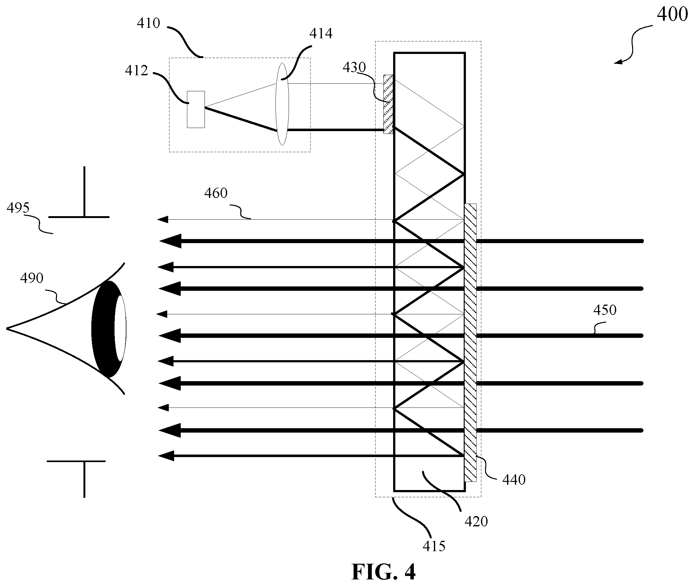 Patent US11841508 Figure 3 – Micro-LED light extraction efficiency enhancement