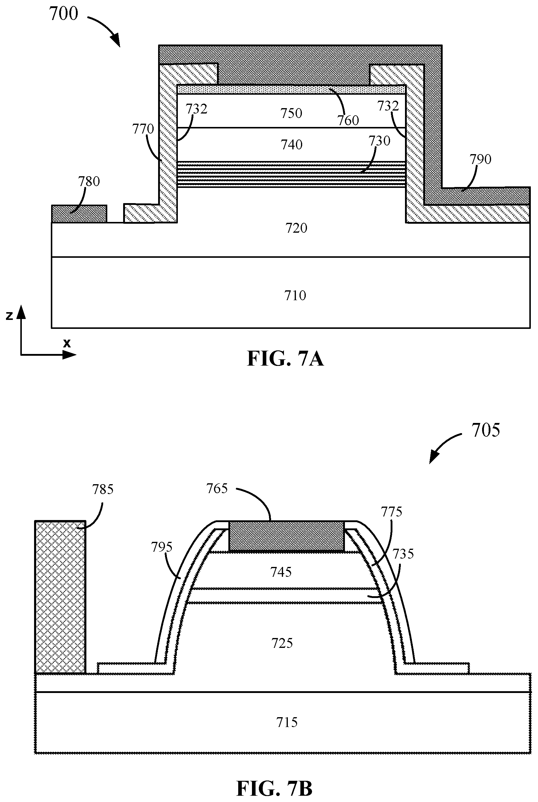 Patent US11841508 Figure 6 – Micro-LED light extraction efficiency enhancement