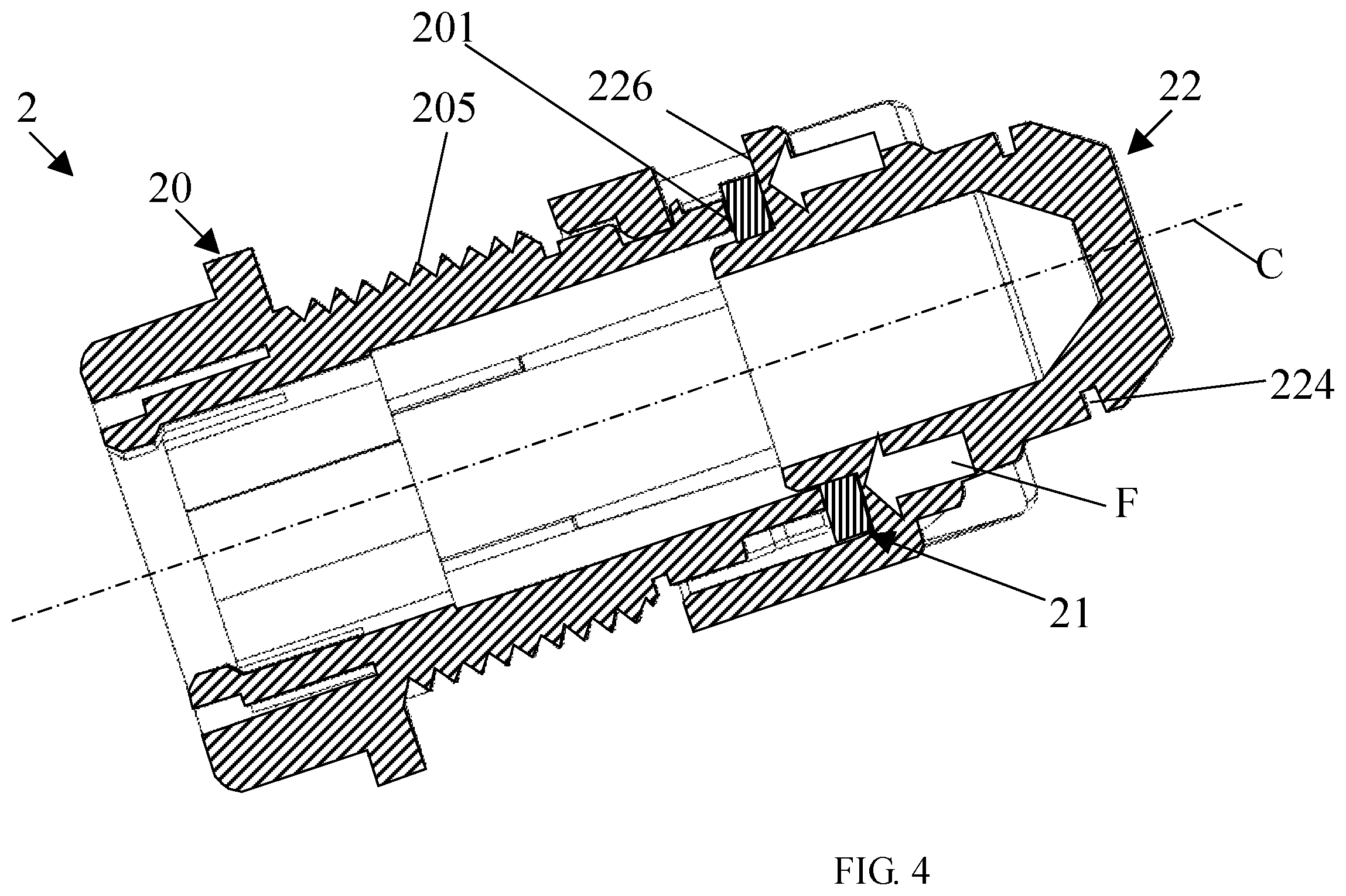 Patent US11841537 Figure 4 – Dust-proof adapter