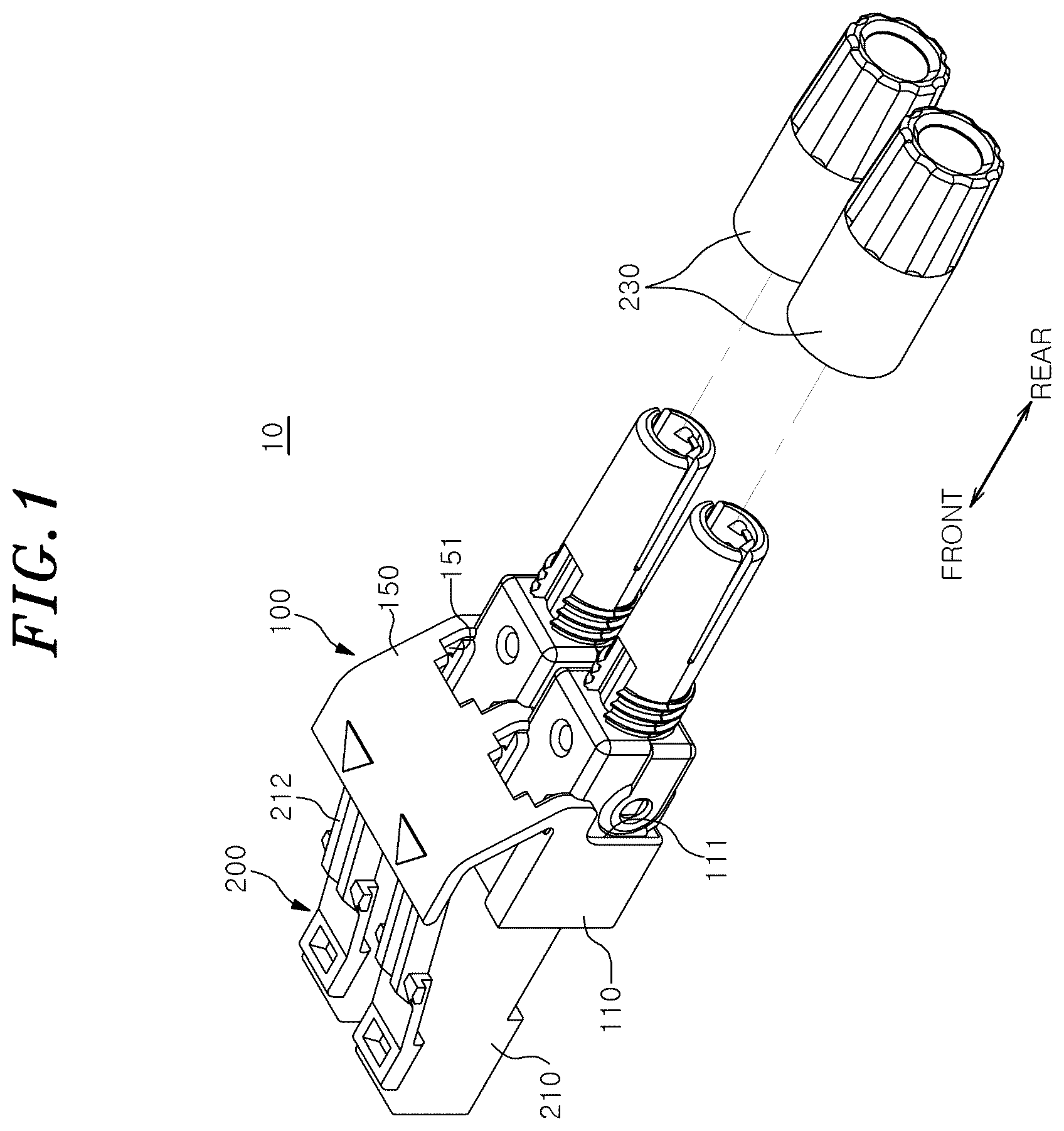 Patent US11841538 Figure 1 – Optical connector holder and optical connector assembly including same