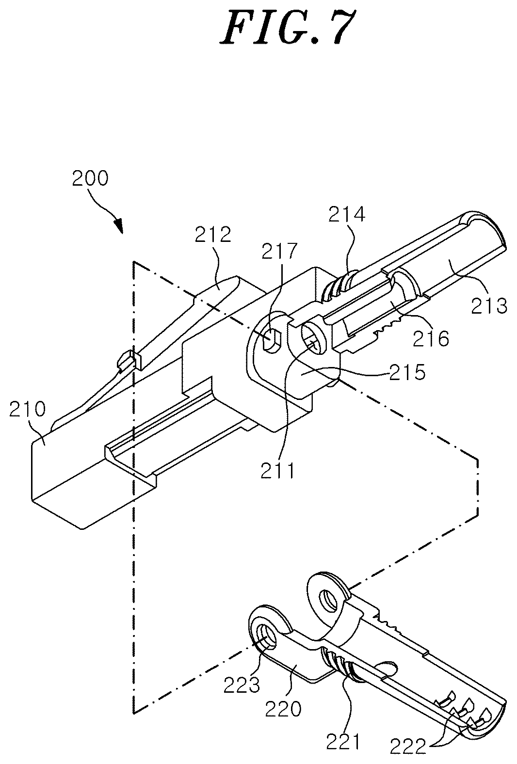 Patent US11841538 Figure 7 – Optical connector holder and optical connector assembly including same