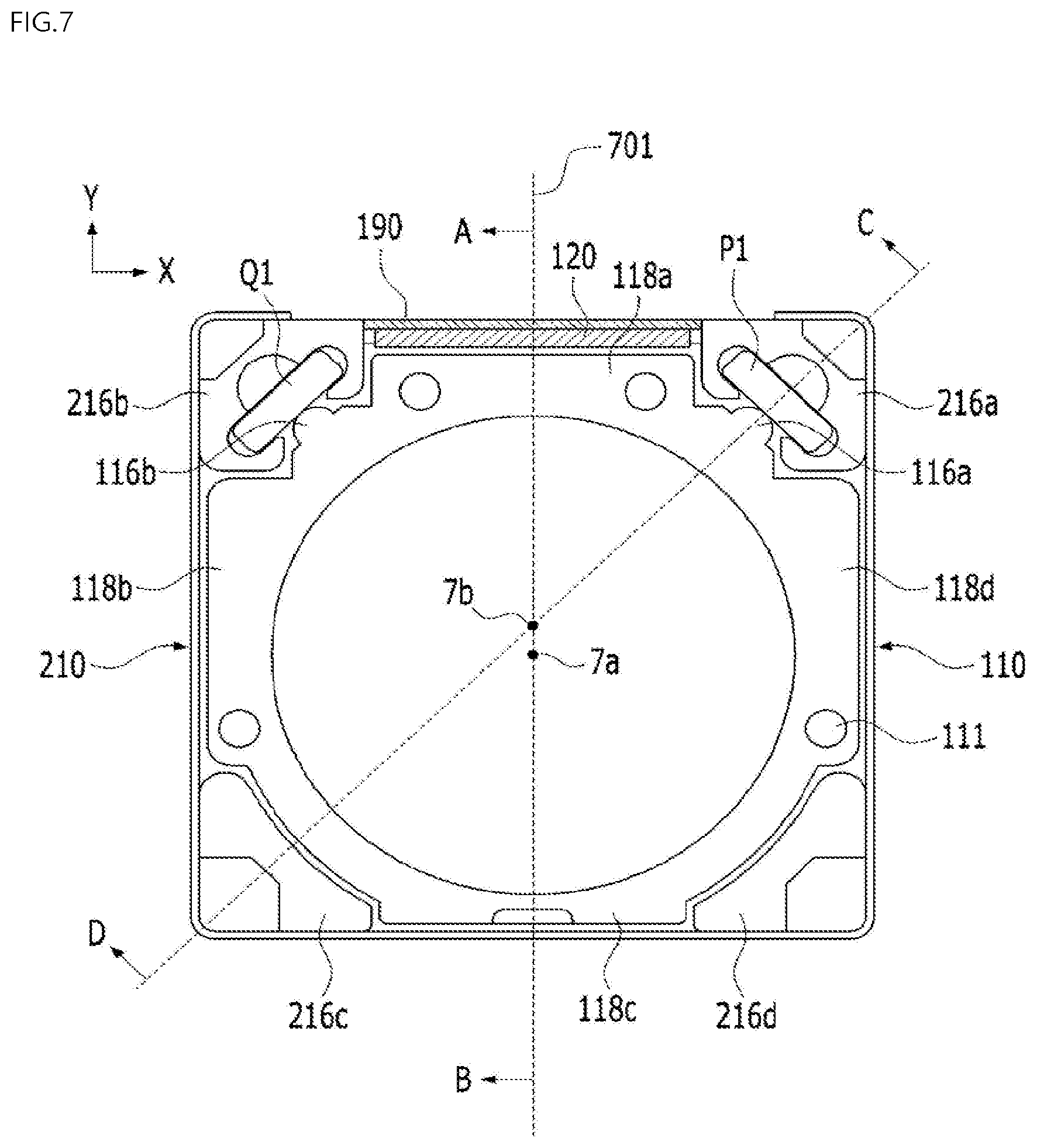 Patent US11841546 Figure 8 – Lens driving device, and camera module and optical device including same