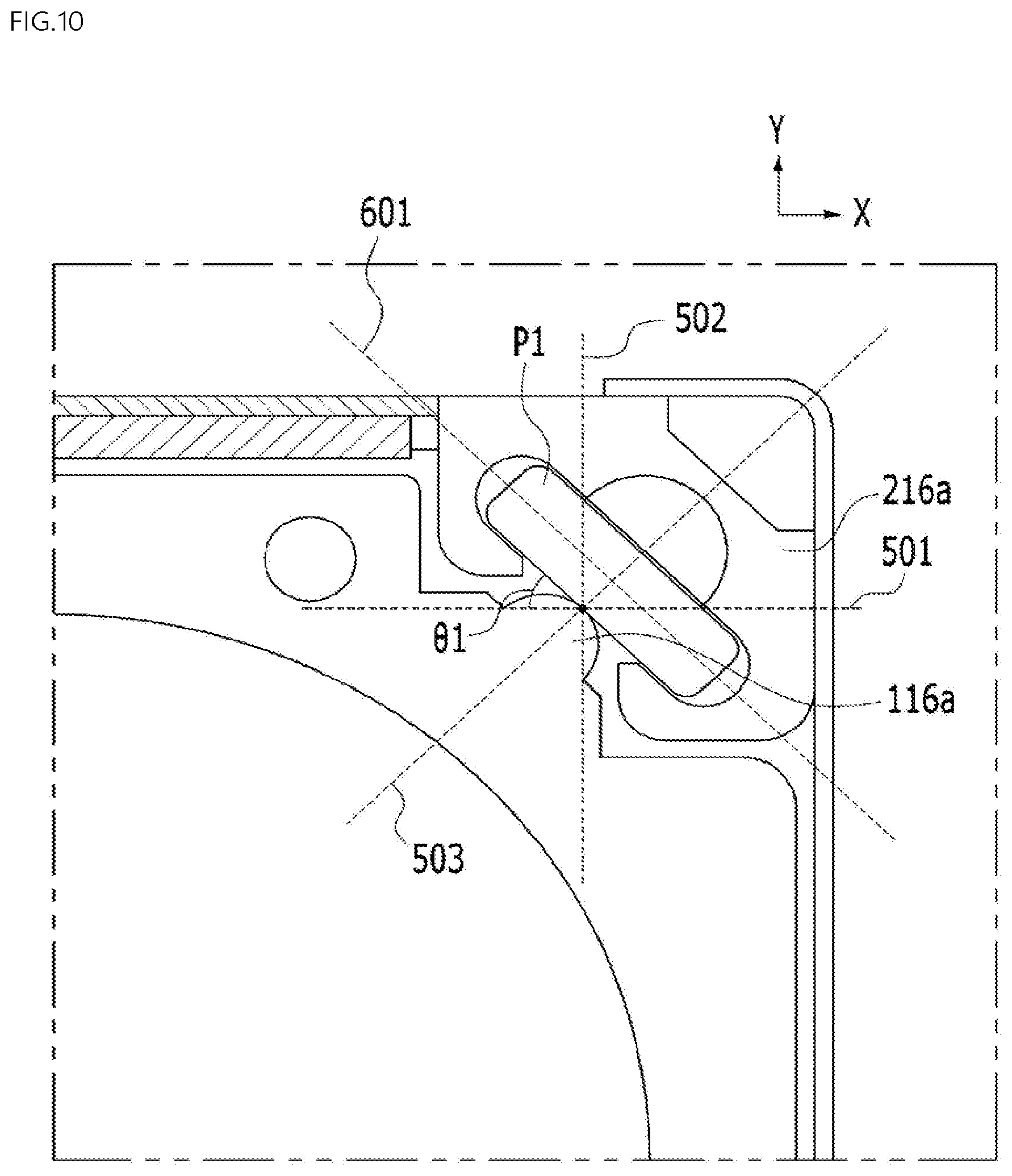 Patent US11841546 Figure 10 – Lens driving device, and camera module and optical device including same