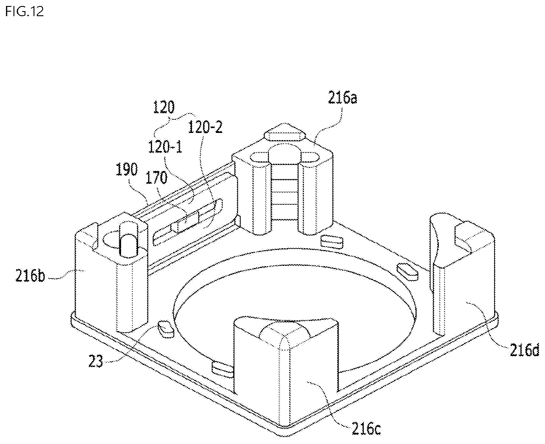 Patent US11841546 Figure 12 – Lens driving device, and camera module and optical device including same