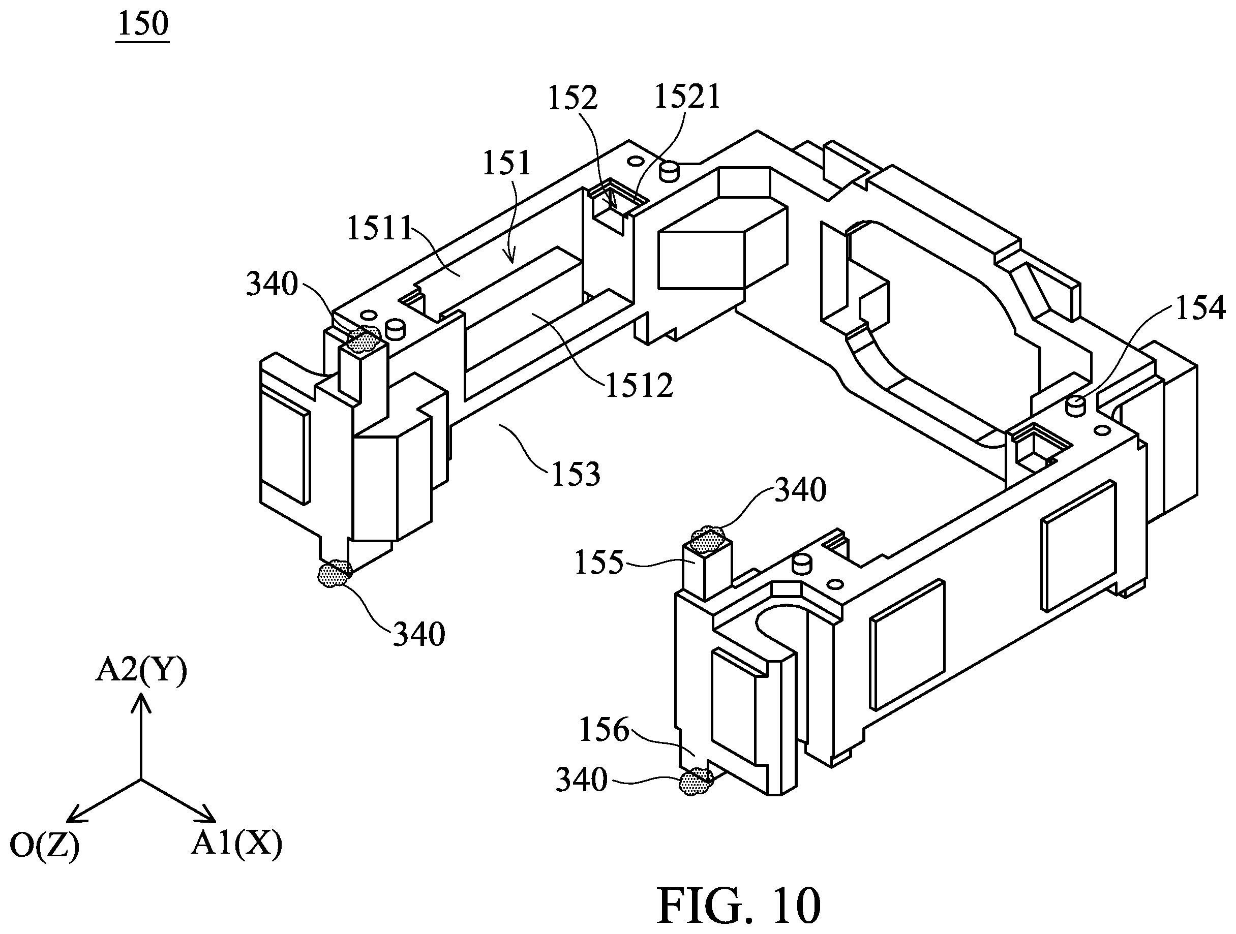 Patent US11841547 Figure 10 – Optical element drive mechanism