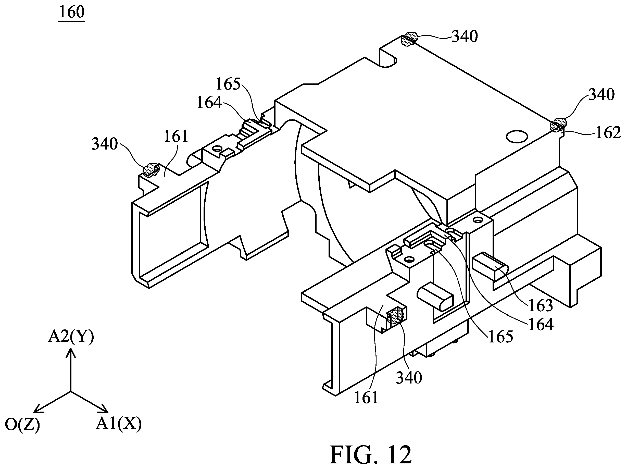 Patent US11841547 Figure 12 – Optical element drive mechanism