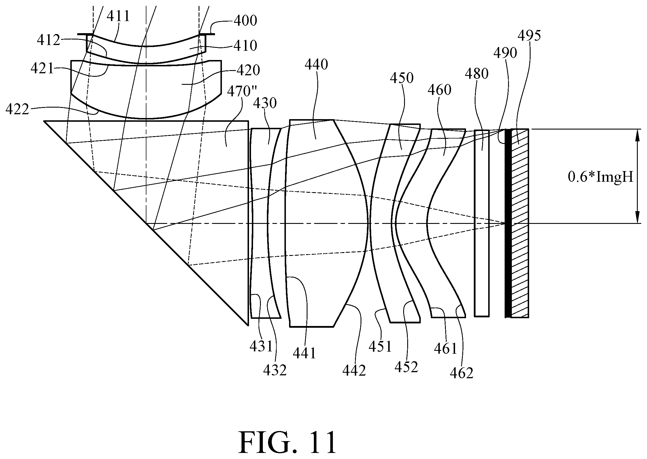 Patent US11841550 Figure 11 – Imaging optical lens assembly, image capturing unit and electronic device