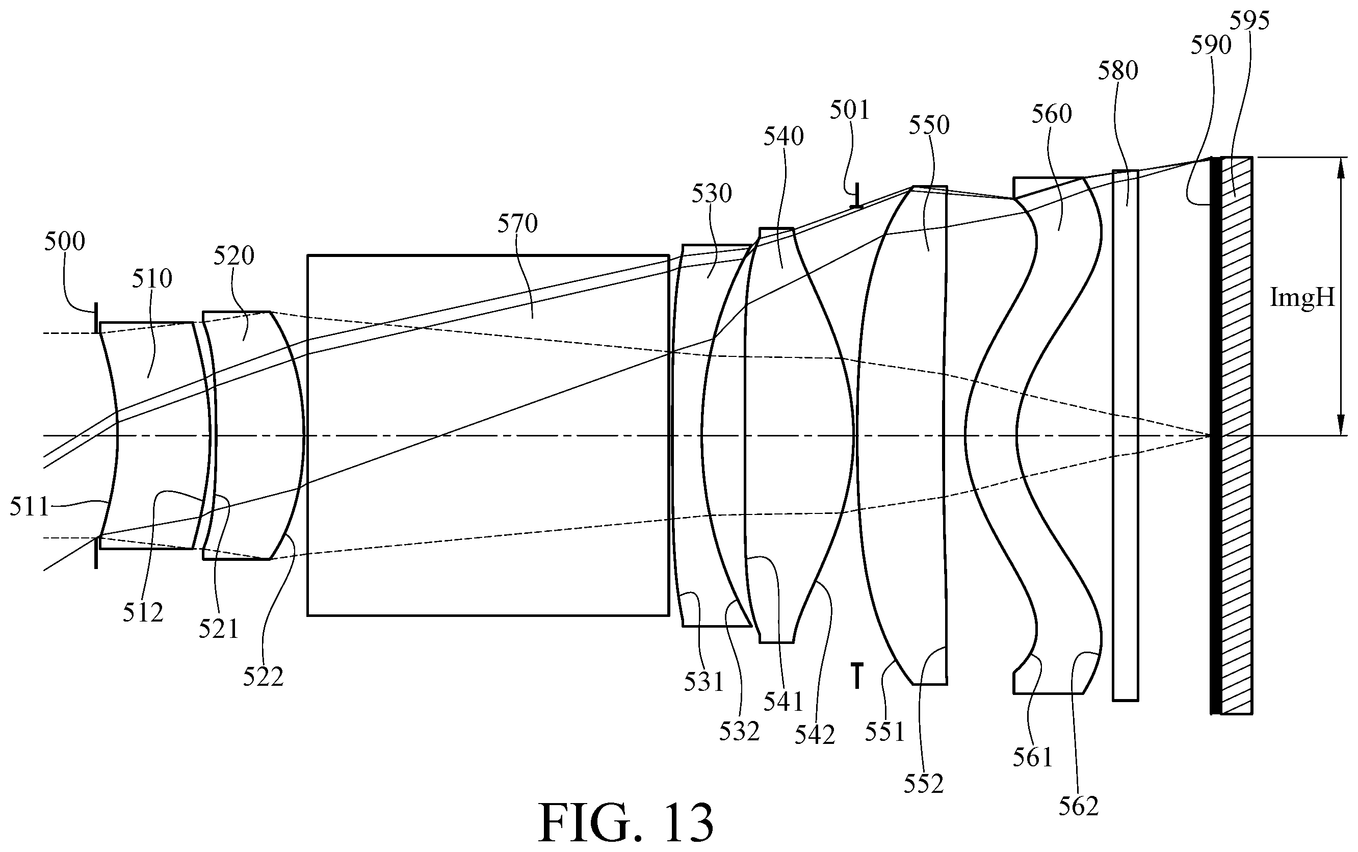 Patent US11841550 Figure 13 – Imaging optical lens assembly, image capturing unit and electronic device