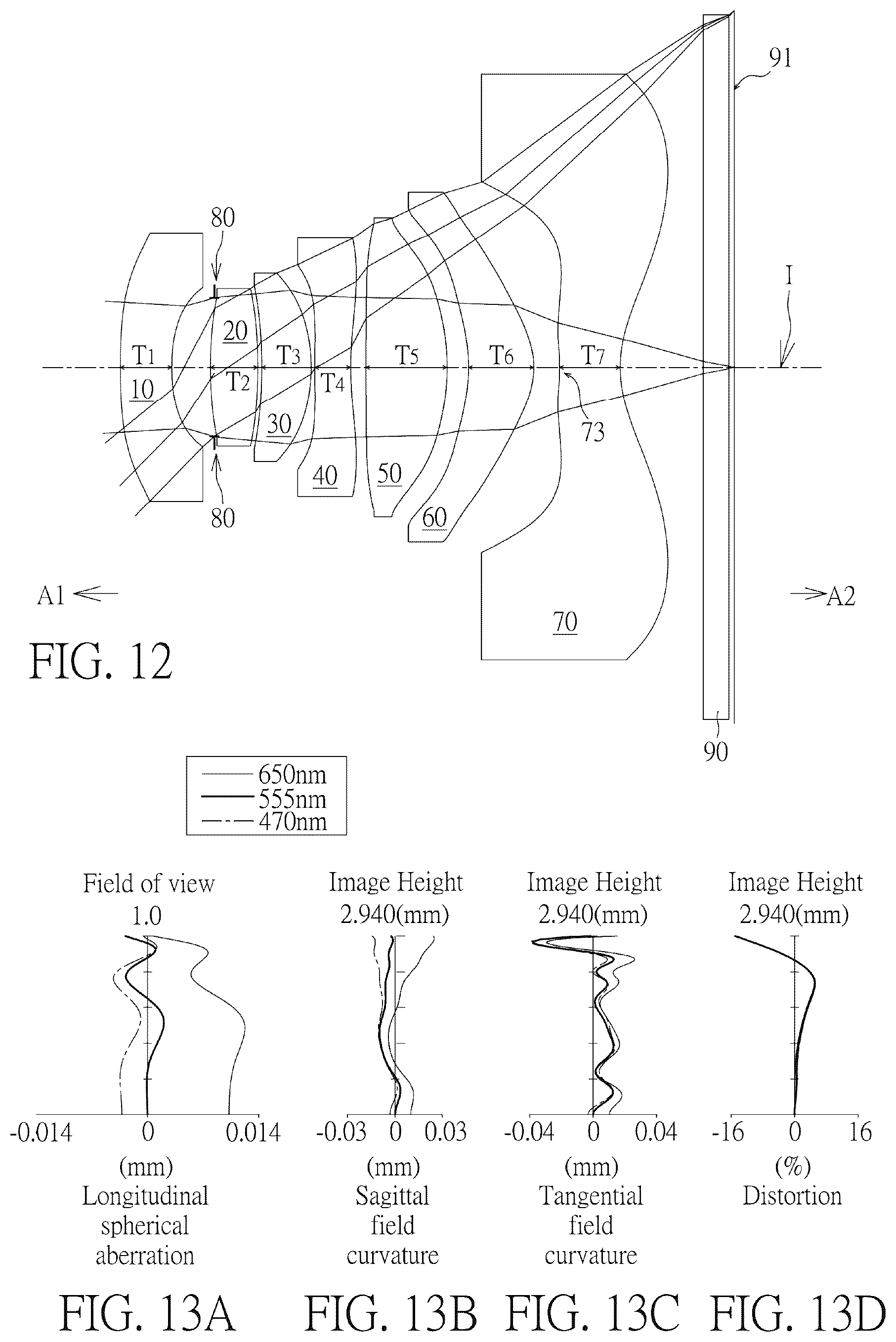 Patent US11841551 Figure 6 – Optical imaging lens
