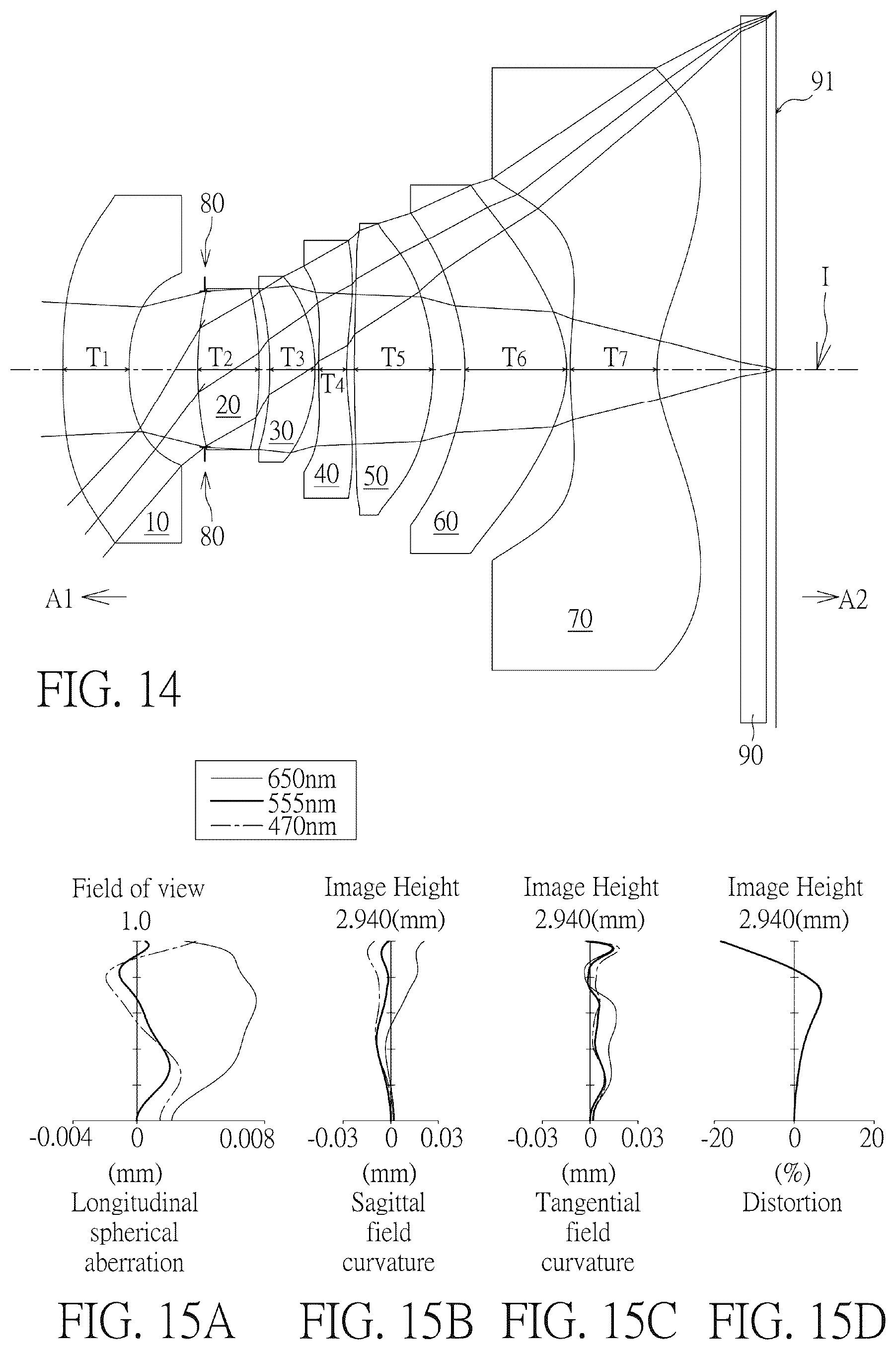 Patent US11841551 Figure 7 – Optical imaging lens