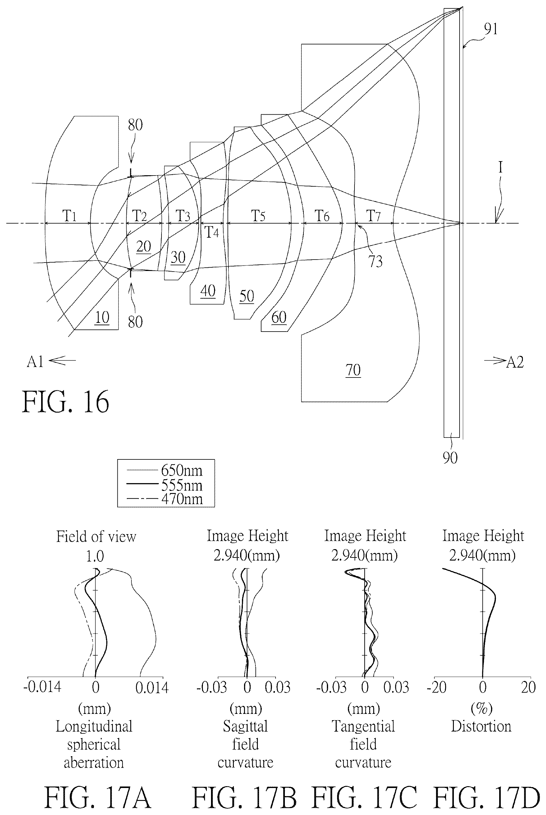 Patent US11841551 Figure 8 – Optical imaging lens