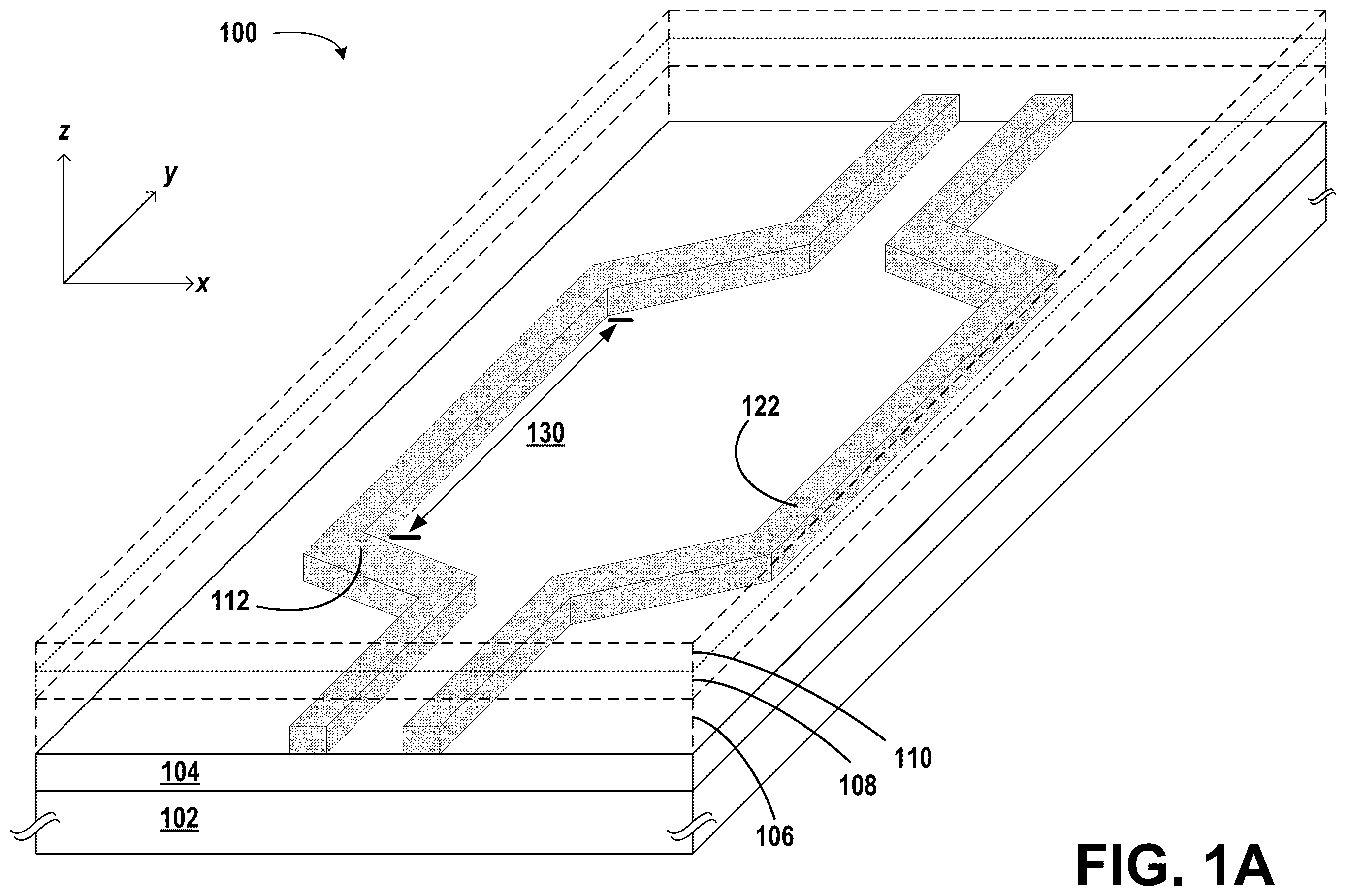 Patent US11841563 Figure 1 – Electro-optic modulators that include caps for optical confinement