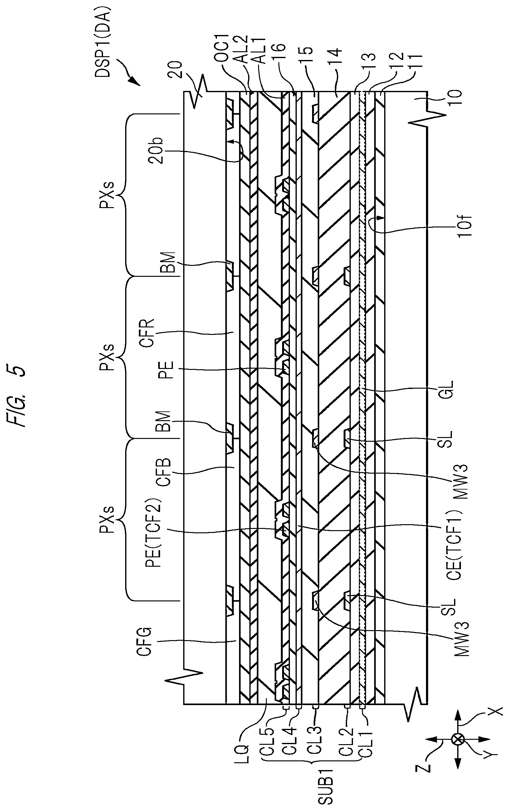 Patent US11841571 Figure 5 – Display apparatus