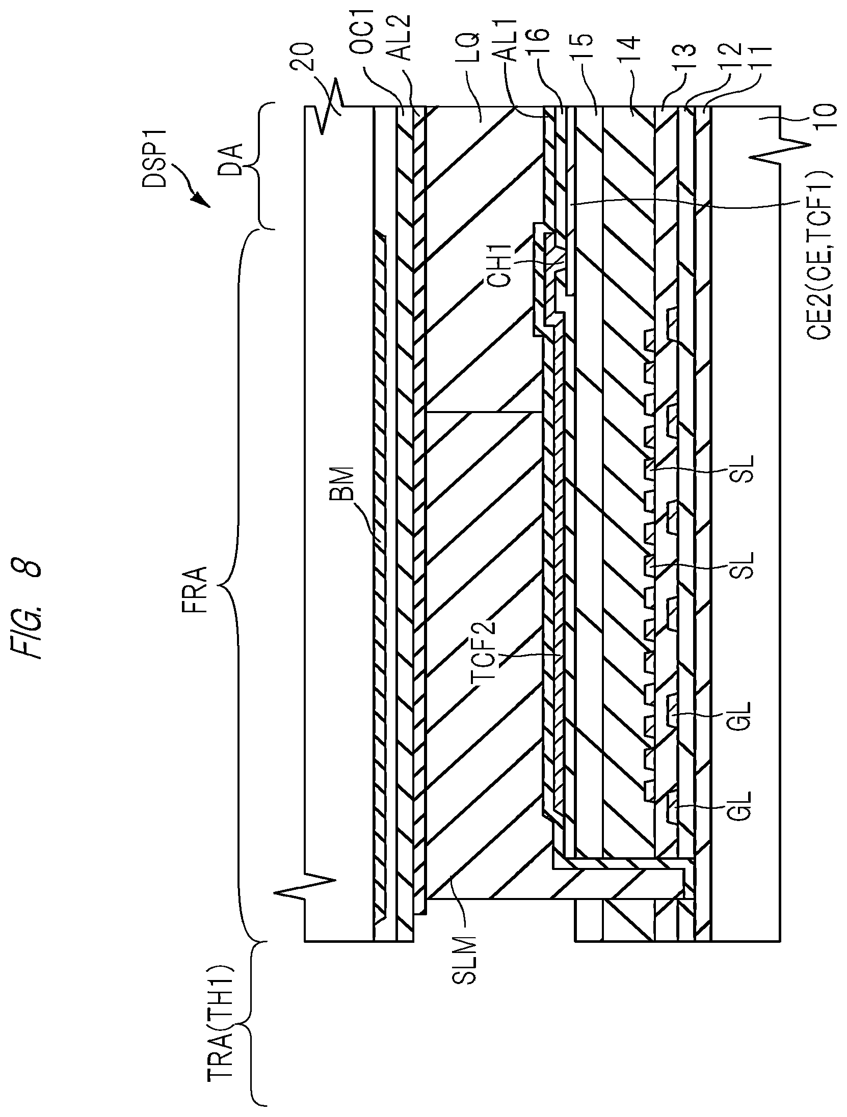 Patent US11841571 Figure 8 – Display apparatus