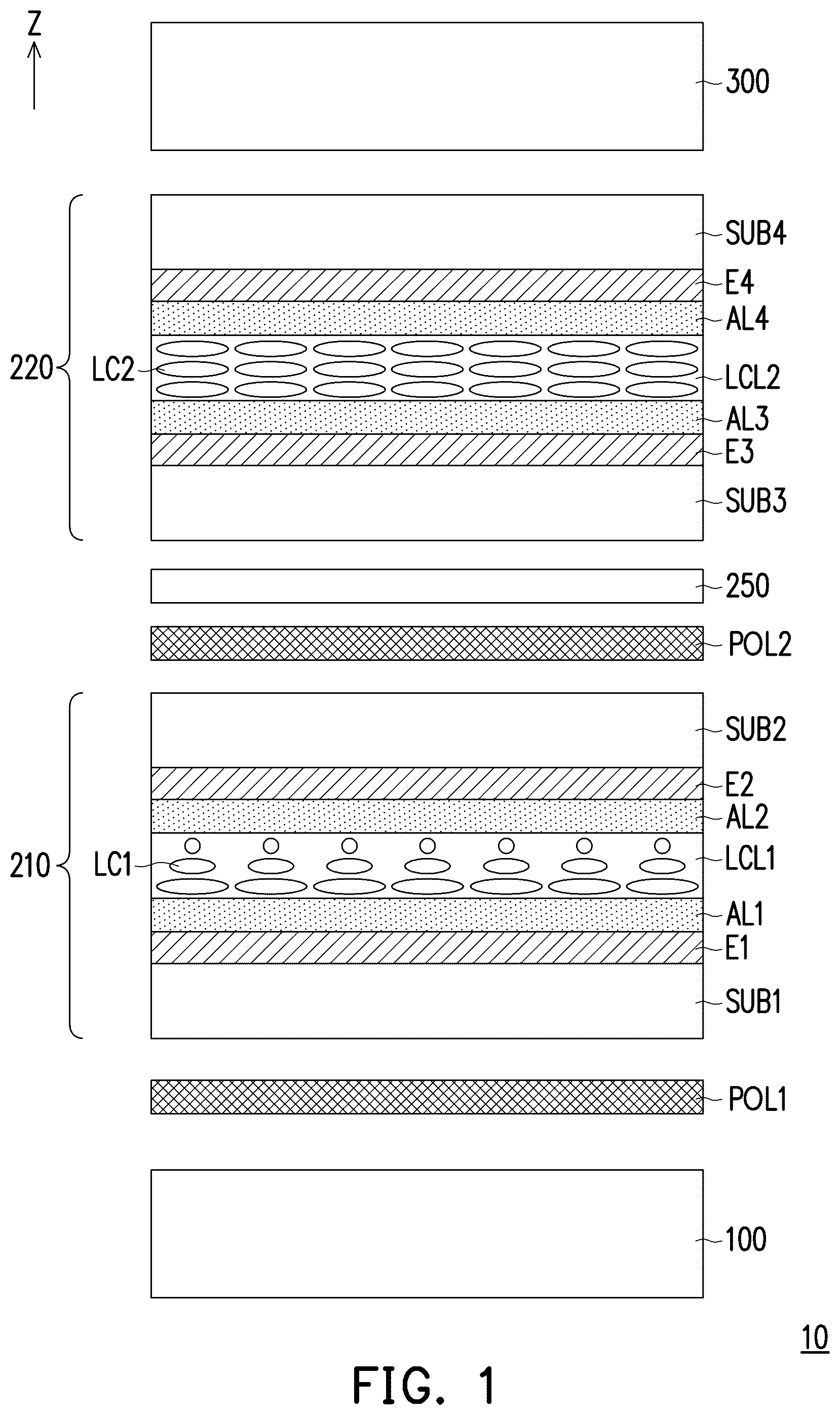 Patent US11841585 Figure 1 – Display apparatus and method of driving the same