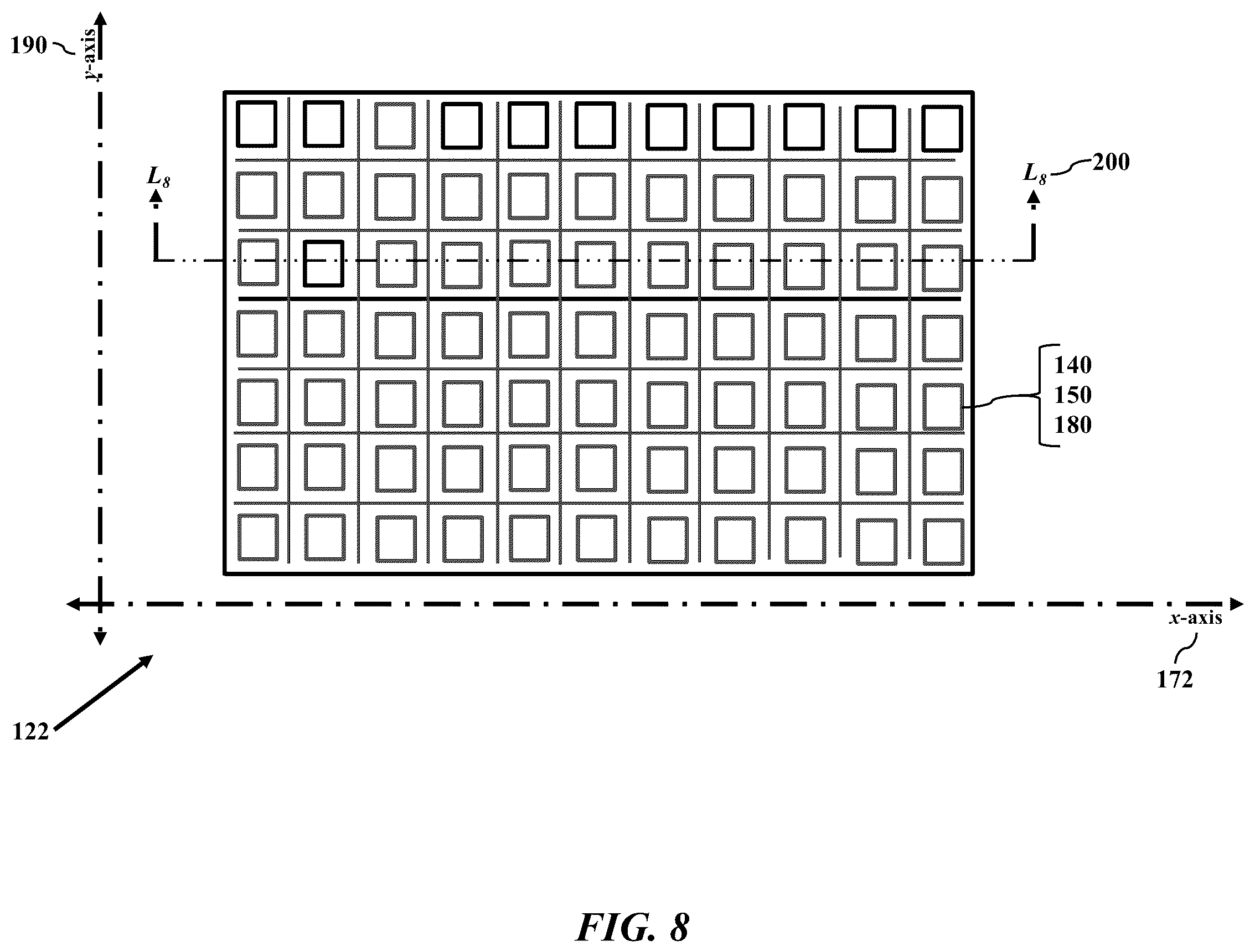 Patent US11841586 Figure 8 – Position-adjustable backlight