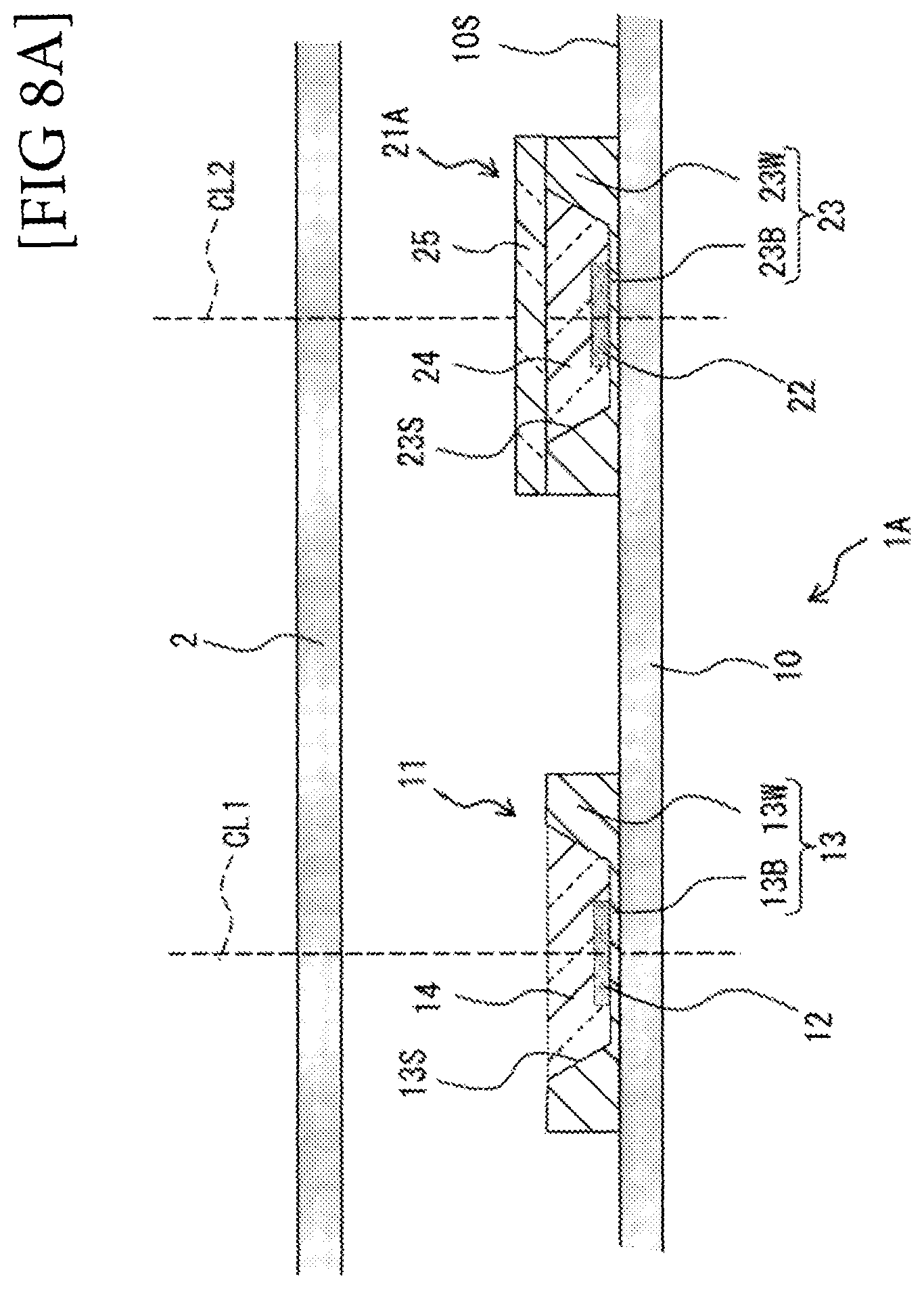Patent US11841587 Figure 8 – Light emitting device, display, and electronic apparatus