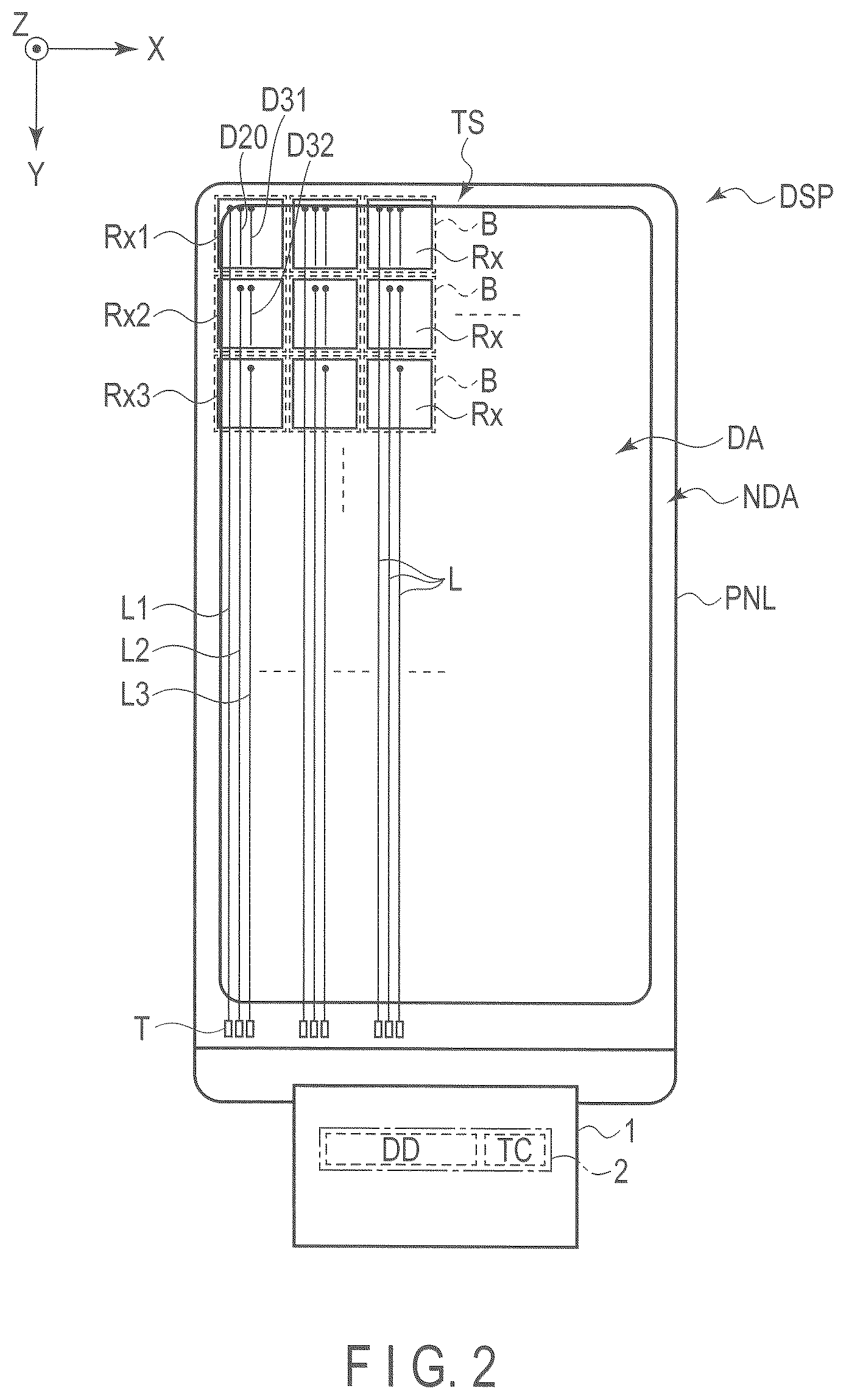 Patent US11841590 Figure 2 – Display device