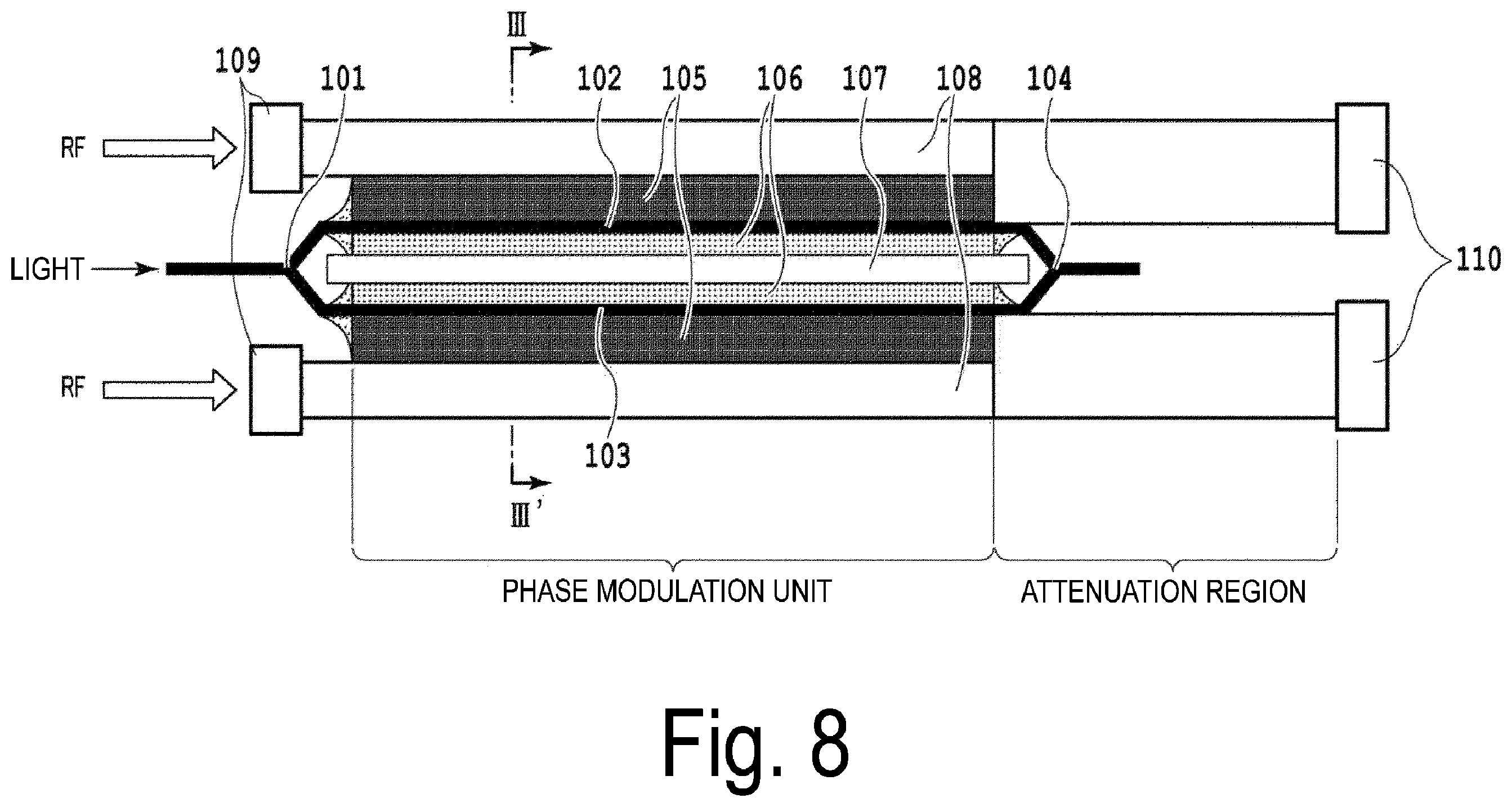 Patent US11841598 Figure 8 – Optical modulator