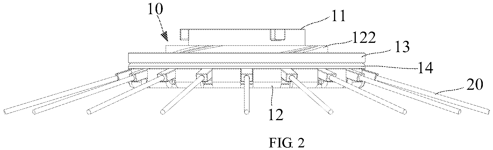 Patent US11841602 Figure 2 – Soft light box and chuck assembly thereof
