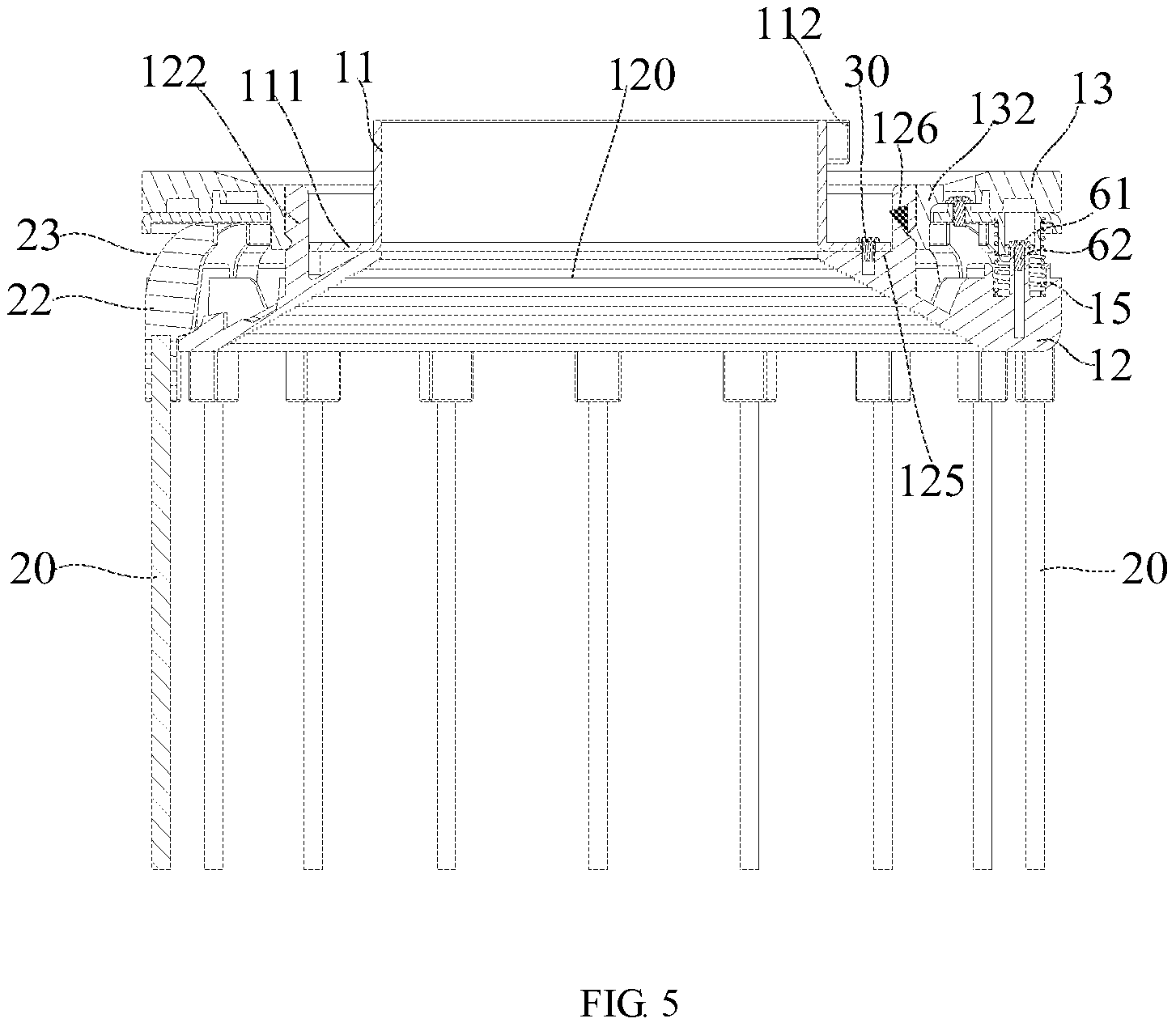 Patent US11841602 Figure 5 – Soft light box and chuck assembly thereof