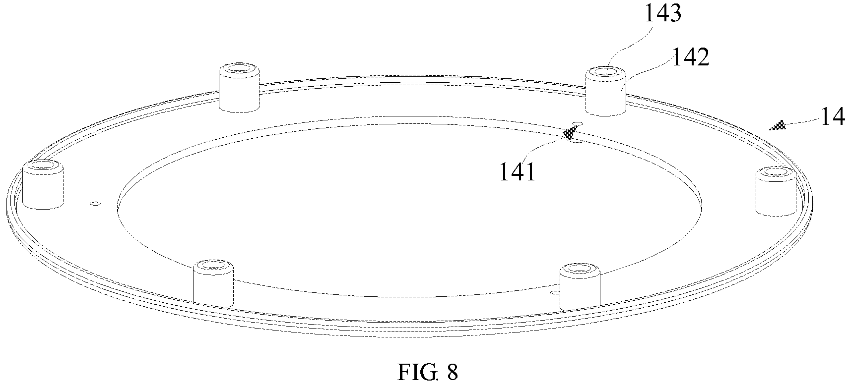 Patent US11841602 Figure 8 – Soft light box and chuck assembly thereof