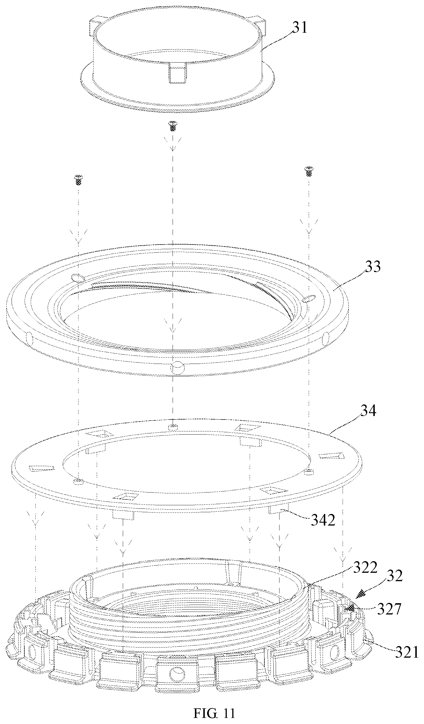Patent US11841602 Figure 11 – Soft light box and chuck assembly thereof