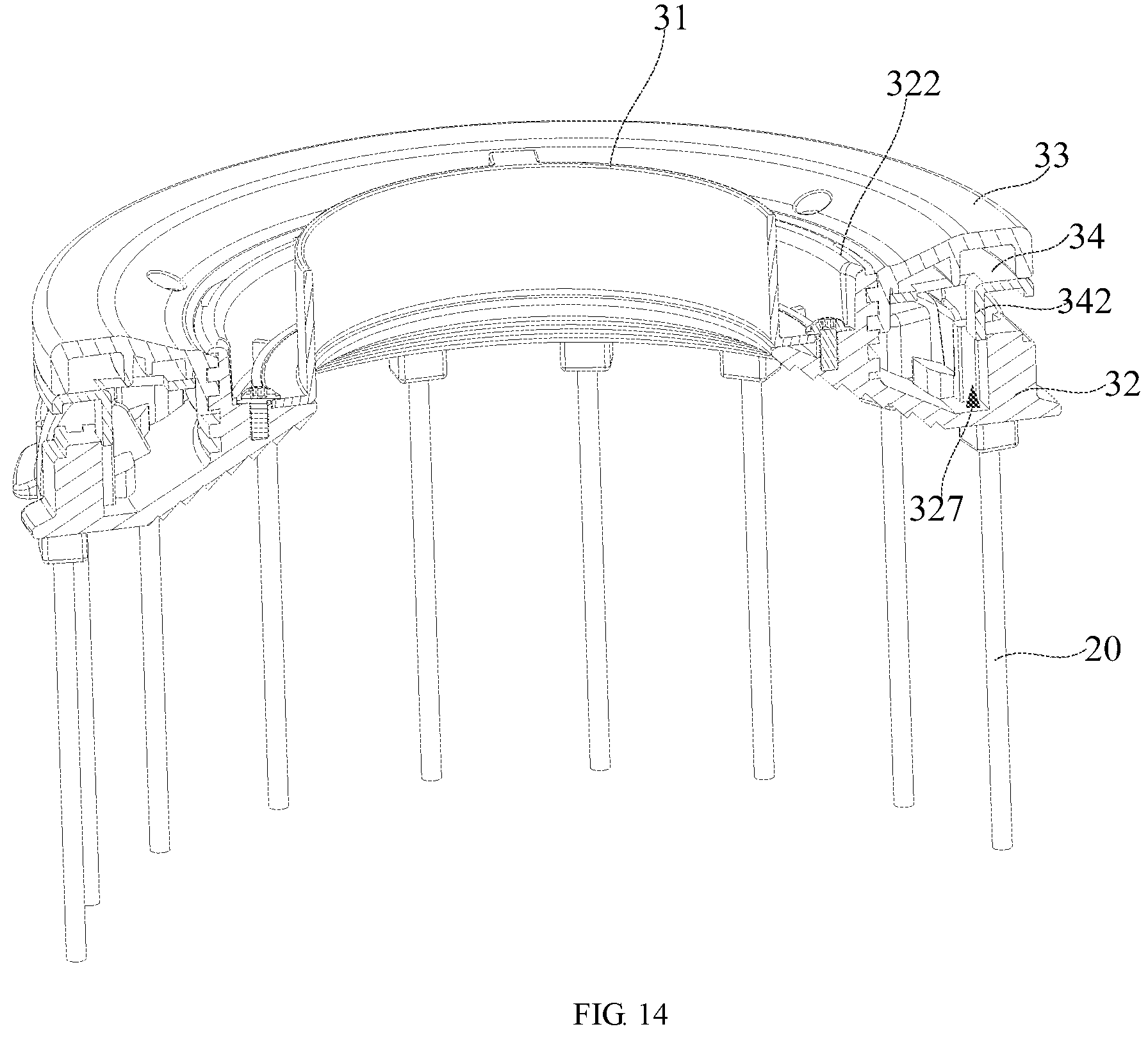 Patent US11841602 Figure 14 – Soft light box and chuck assembly thereof