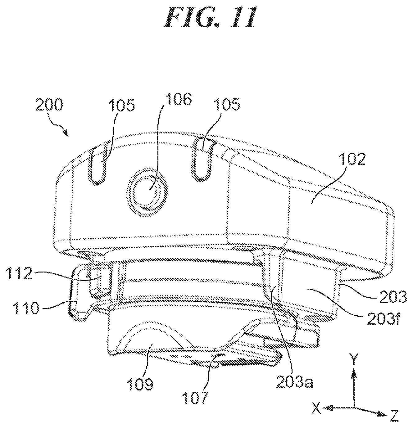 Patent US11841607 Figure 11 – Accessory device capable of being attached to or detached from electronic apparatus
