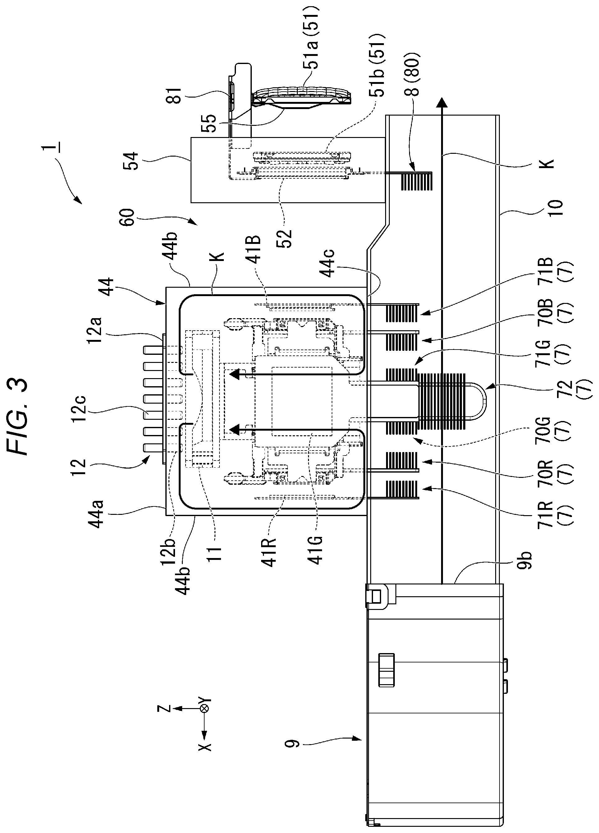 Patent US11841611 Figure 3 – Projector