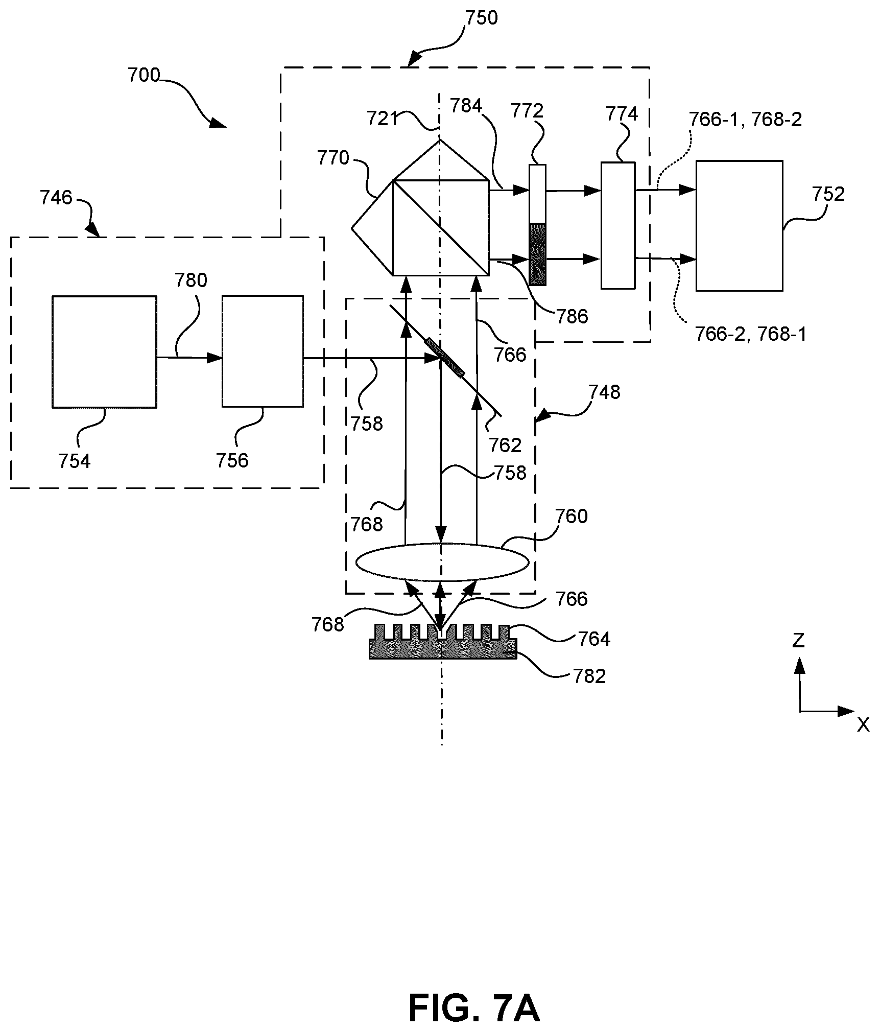 Patent US11841626 Figure 7 – Alignment sensor based on wavelength-scanning