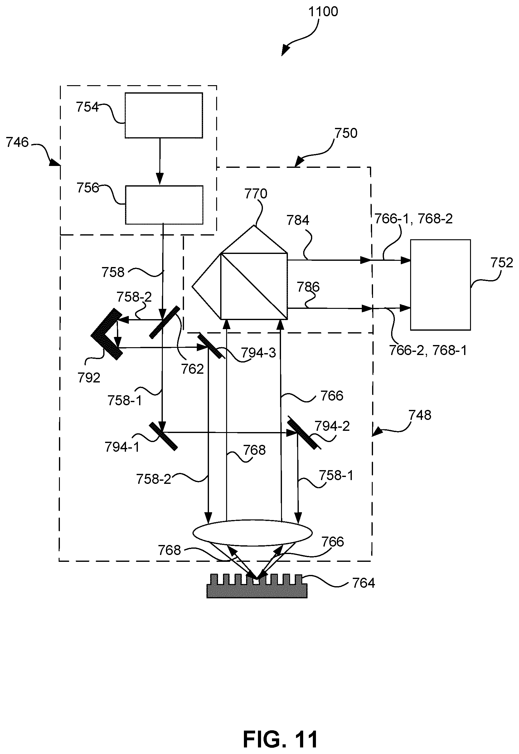 Patent US11841626 Figure 12 – Alignment sensor based on wavelength-scanning