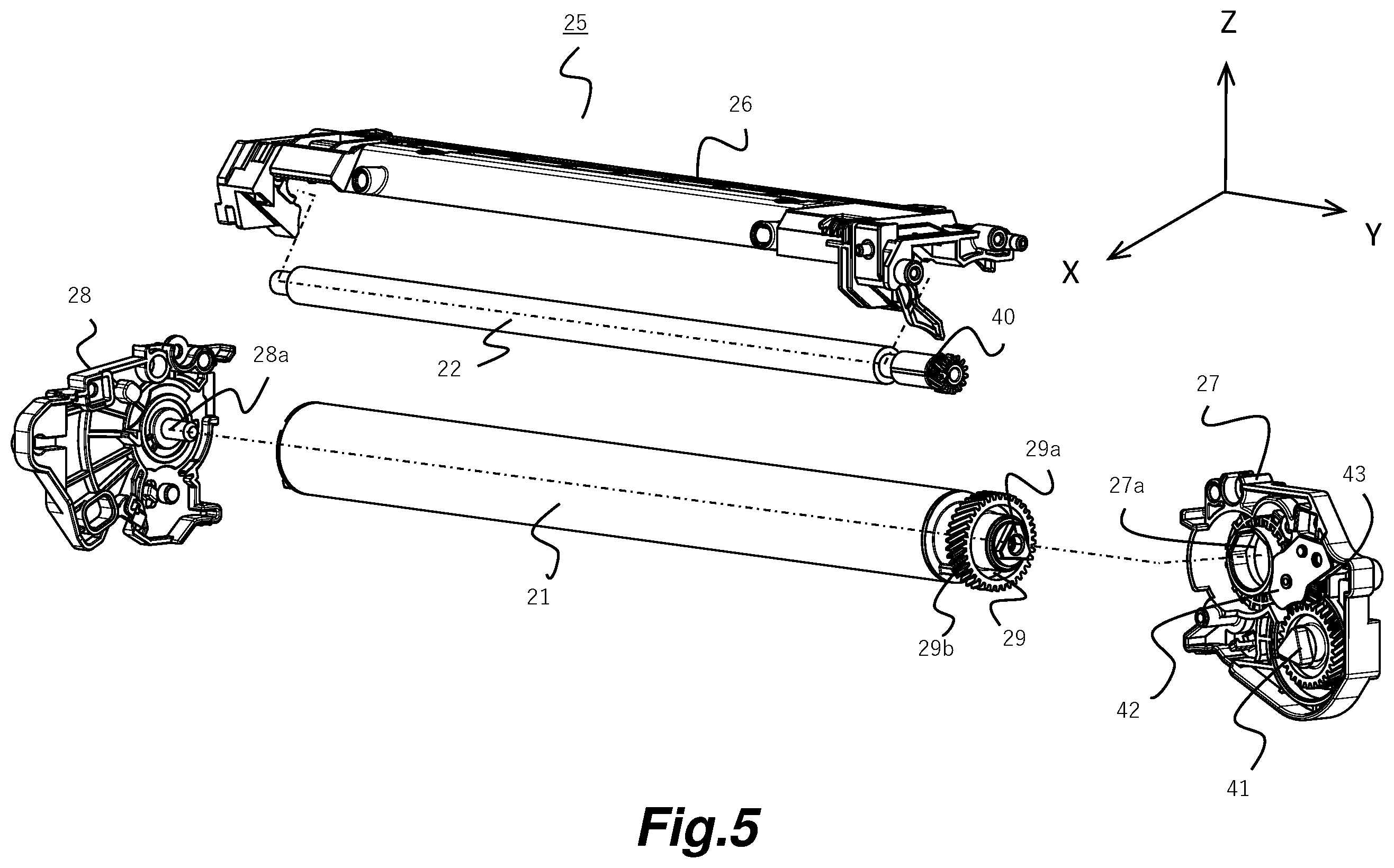 Patent US11841634 Figure 7 – Image forming apparatus and process unit