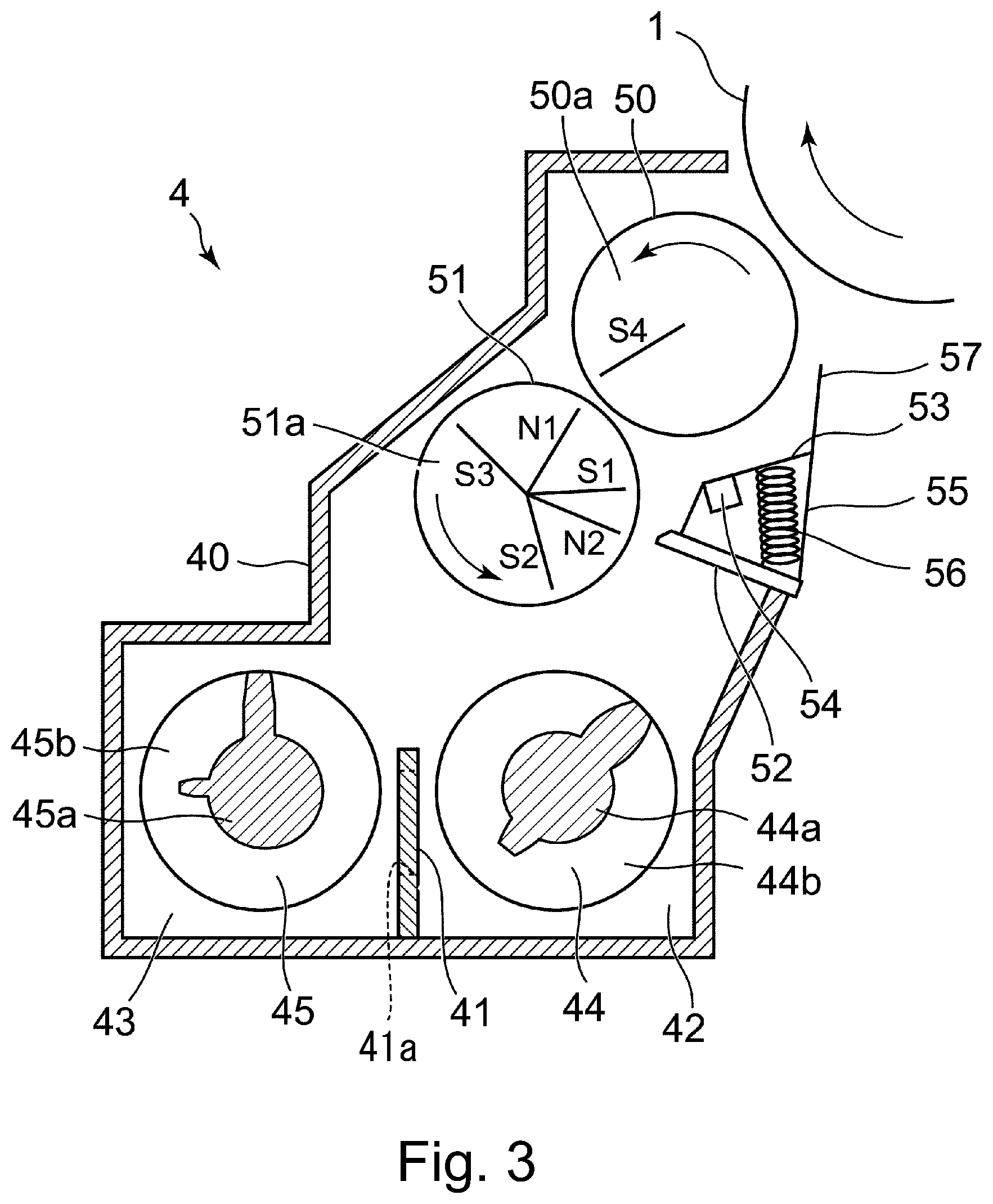 Patent US11841635 Figure 3 – Developing device