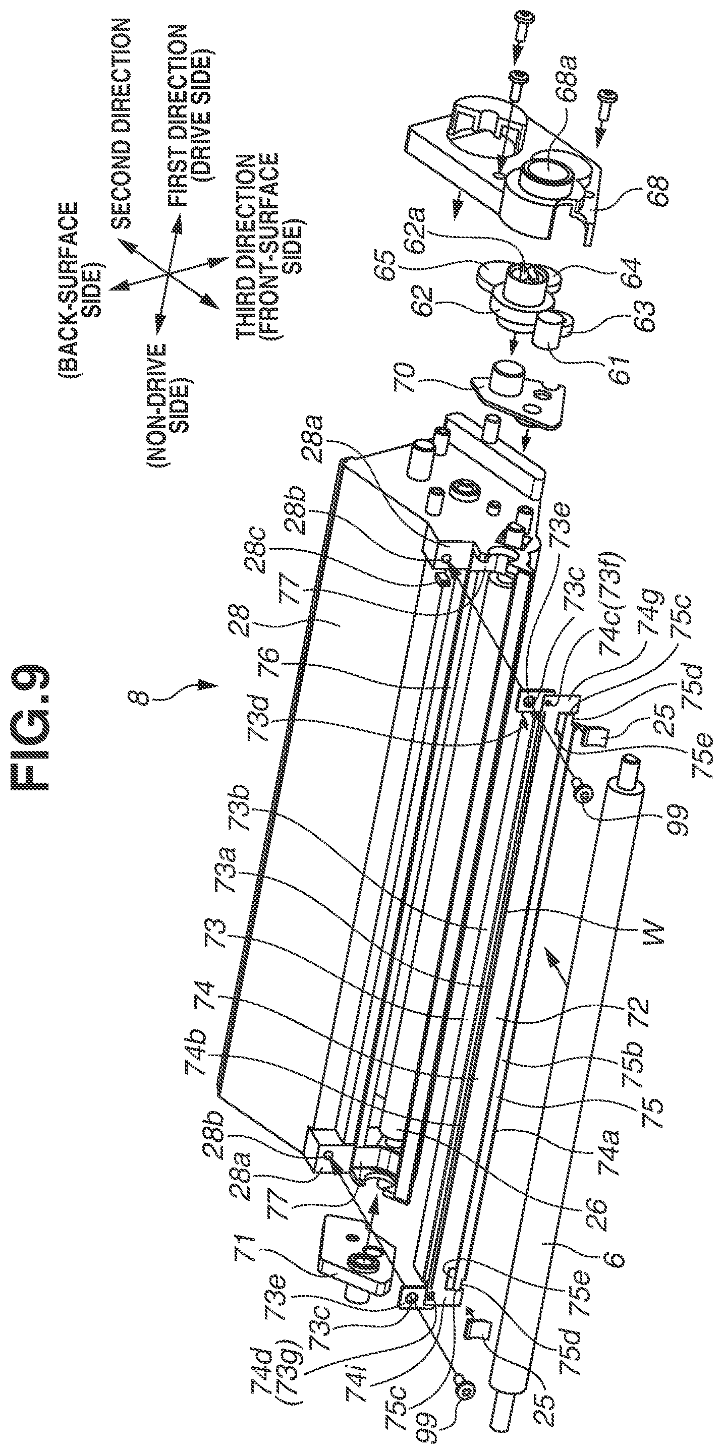 Patent US11841636 Figure 9 – Developing device to reduce leakage of developer