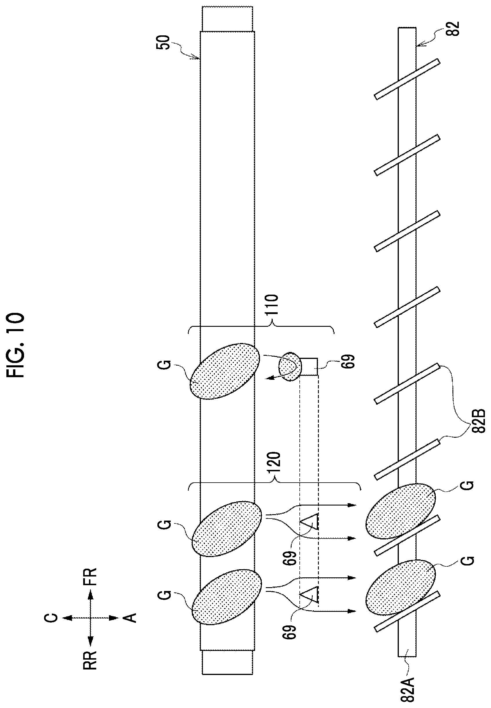 Patent US11841637 Figure 10 – Developing device and image forming apparatus