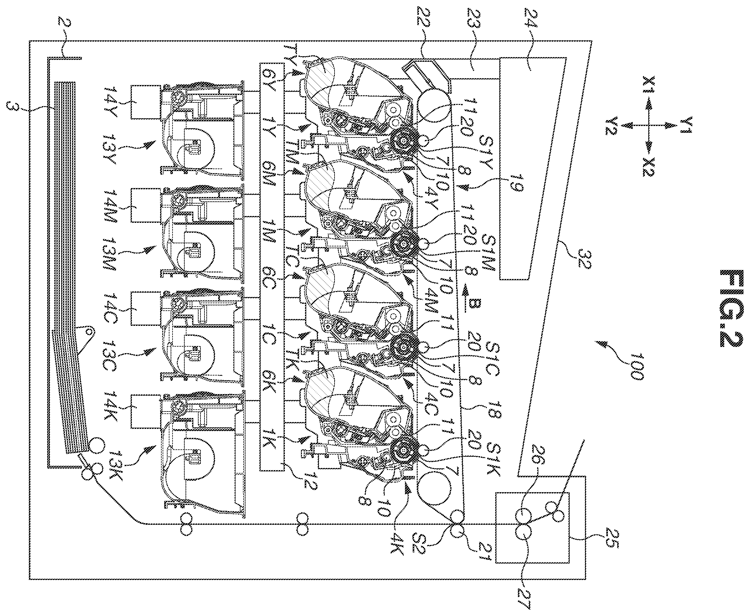 Patent US11841644 Figure 2 – Toner cartridge and image forming apparatus including a screw to convey toner in the cartridge, an elastic member to loosen the toner, and a means to discharge toner together with air to the outside of the cartridge