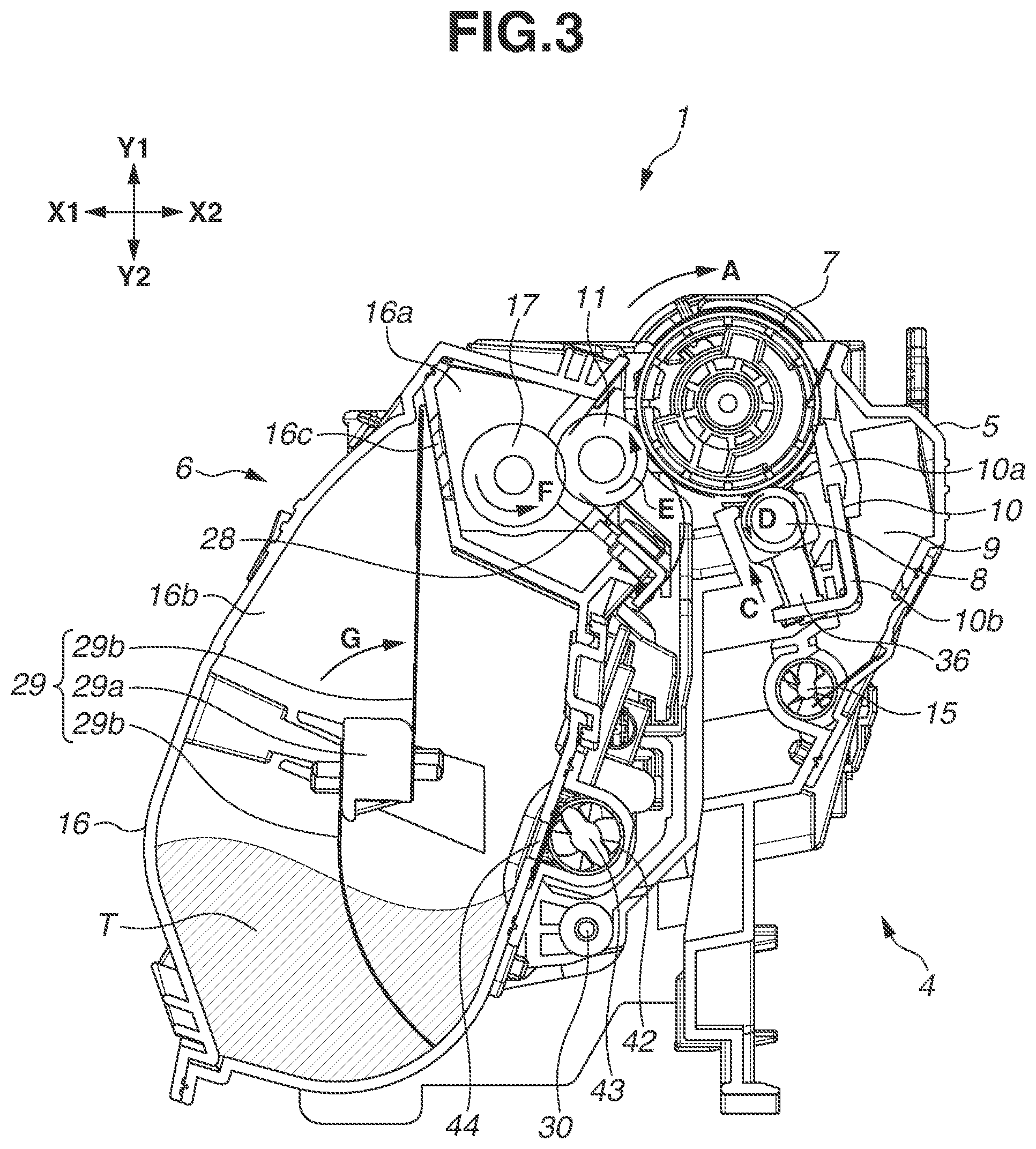 Patent US11841644 Figure 3 – Toner cartridge and image forming apparatus including a screw to convey toner in the cartridge, an elastic member to loosen the toner, and a means to discharge toner together with air to the outside of the cartridge