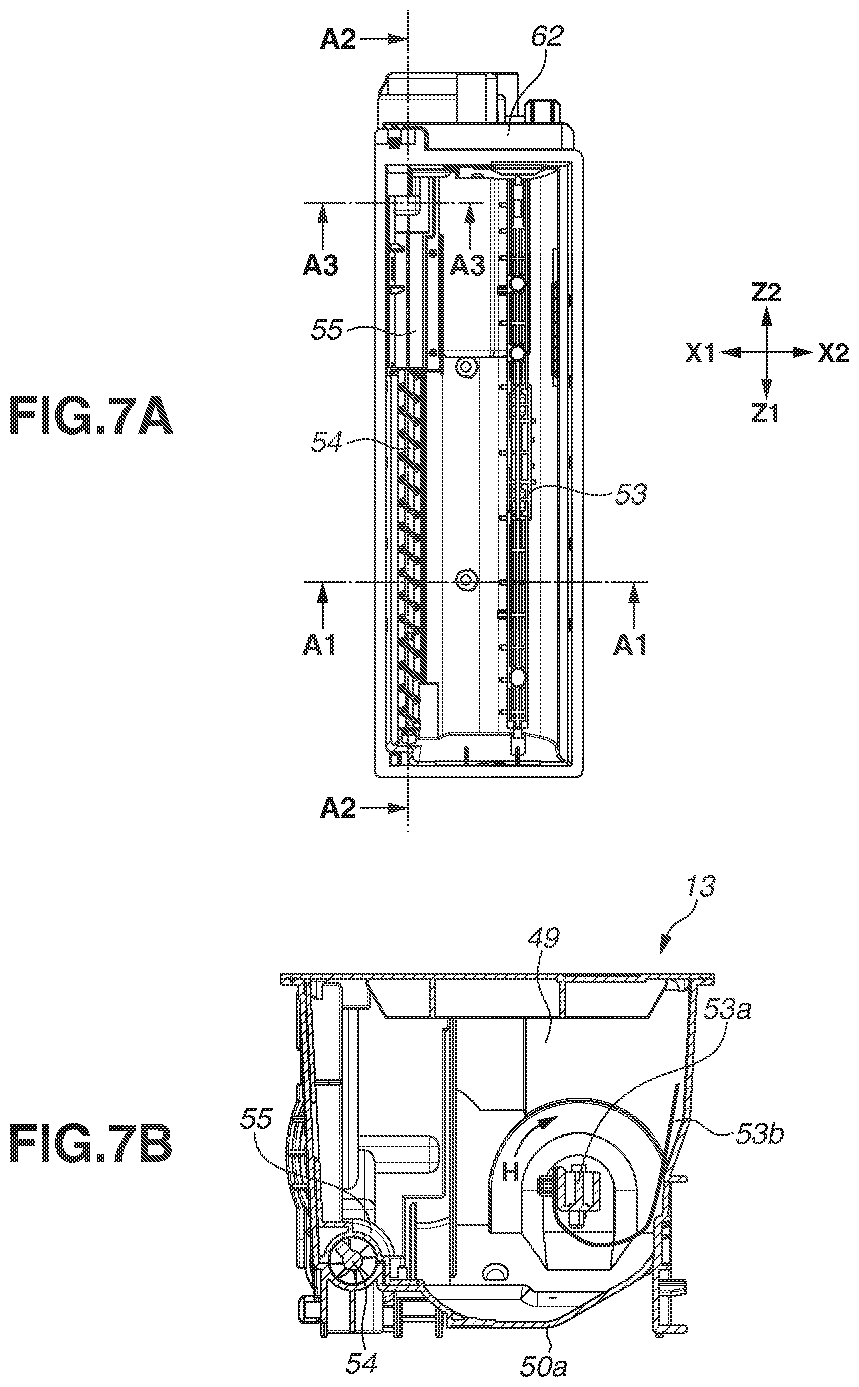 Patent US11841644 Figure 7 – Toner cartridge and image forming apparatus including a screw to convey toner in the cartridge, an elastic member to loosen the toner, and a means to discharge toner together with air to the outside of the cartridge