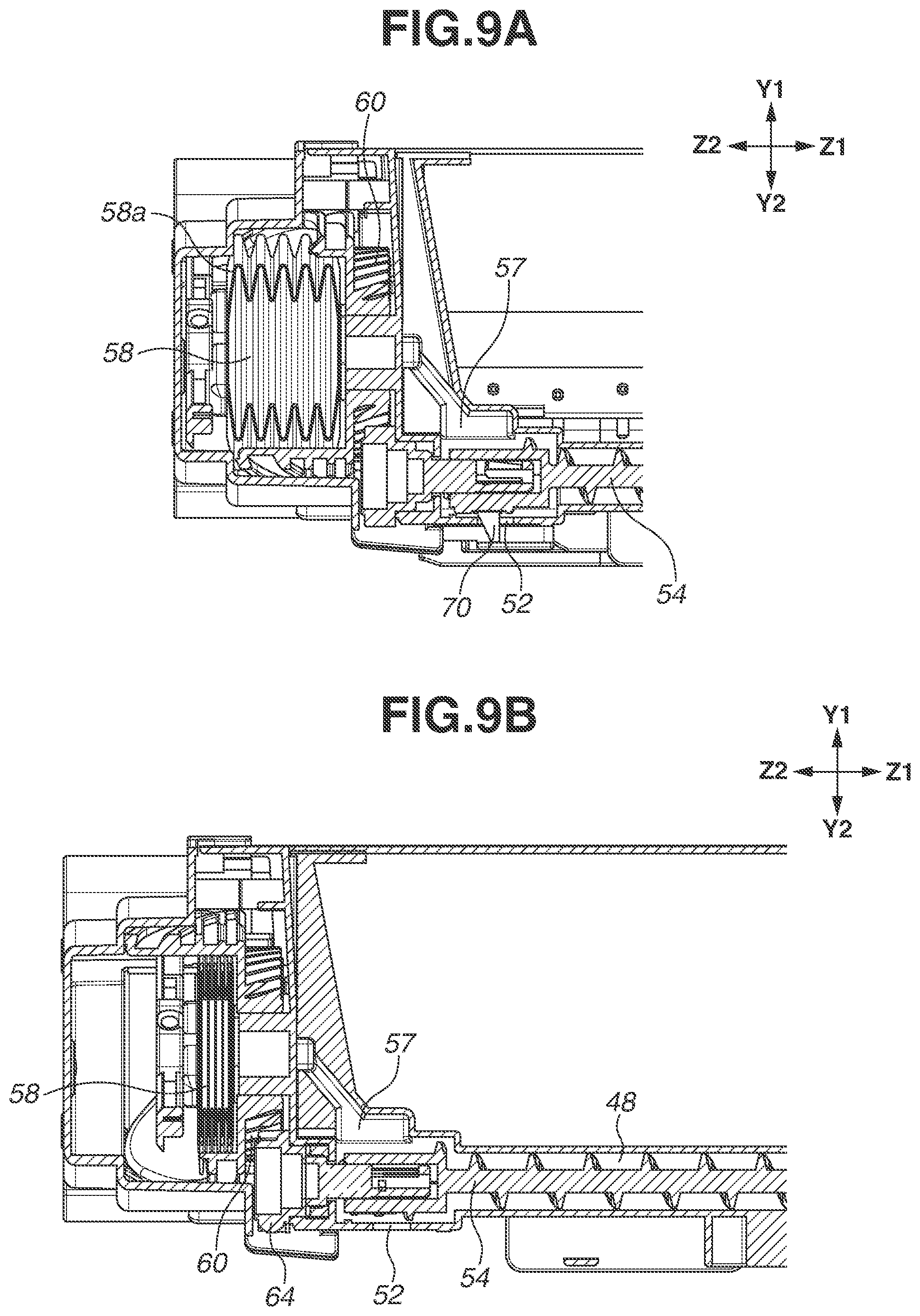 Patent US11841644 Figure 9 – Toner cartridge and image forming apparatus including a screw to convey toner in the cartridge, an elastic member to loosen the toner, and a means to discharge toner together with air to the outside of the cartridge