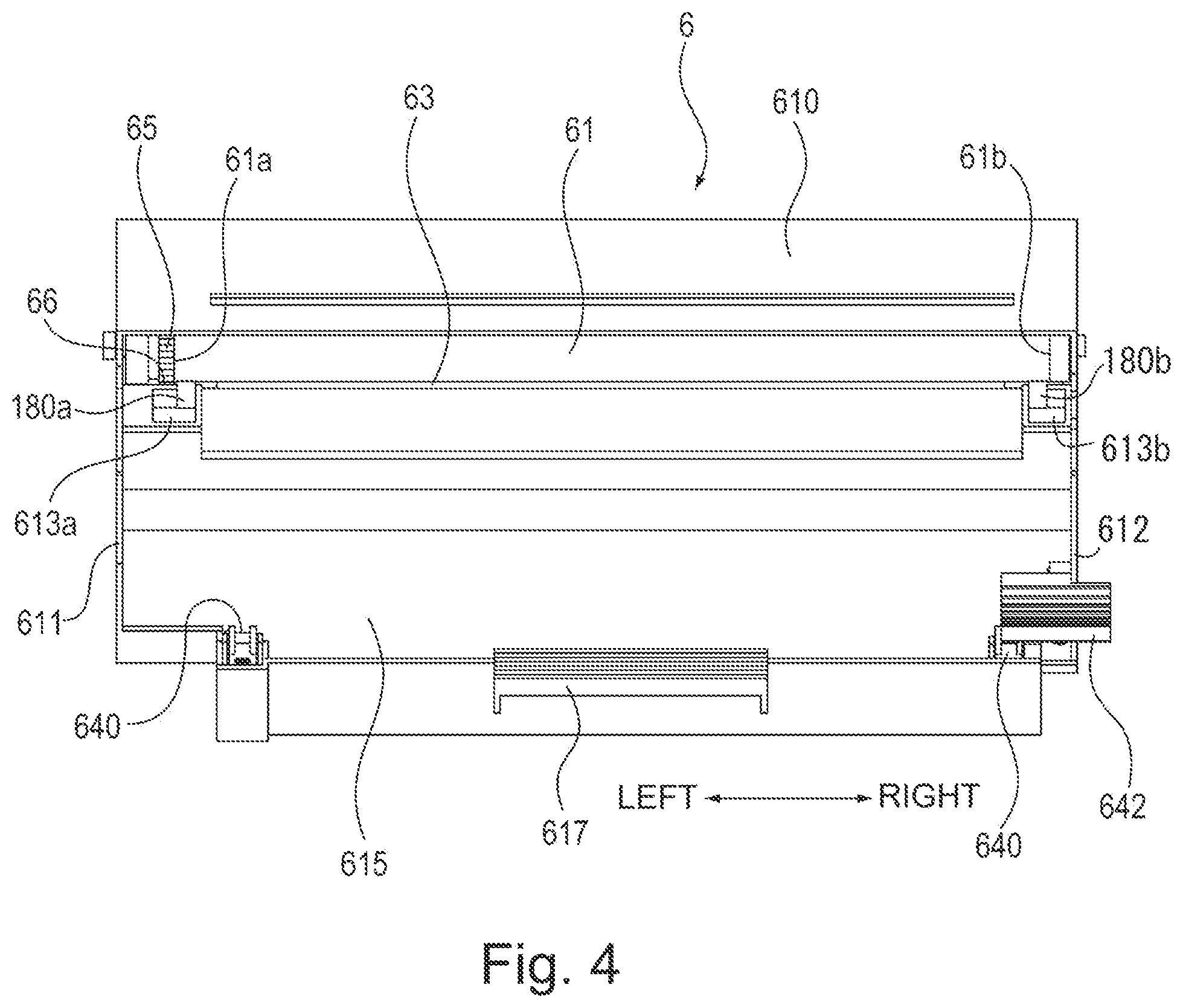 Patent US11841647 Figure 4 – Cartridge and developing cartridge including a frame and sheet member provided at end side of the frame