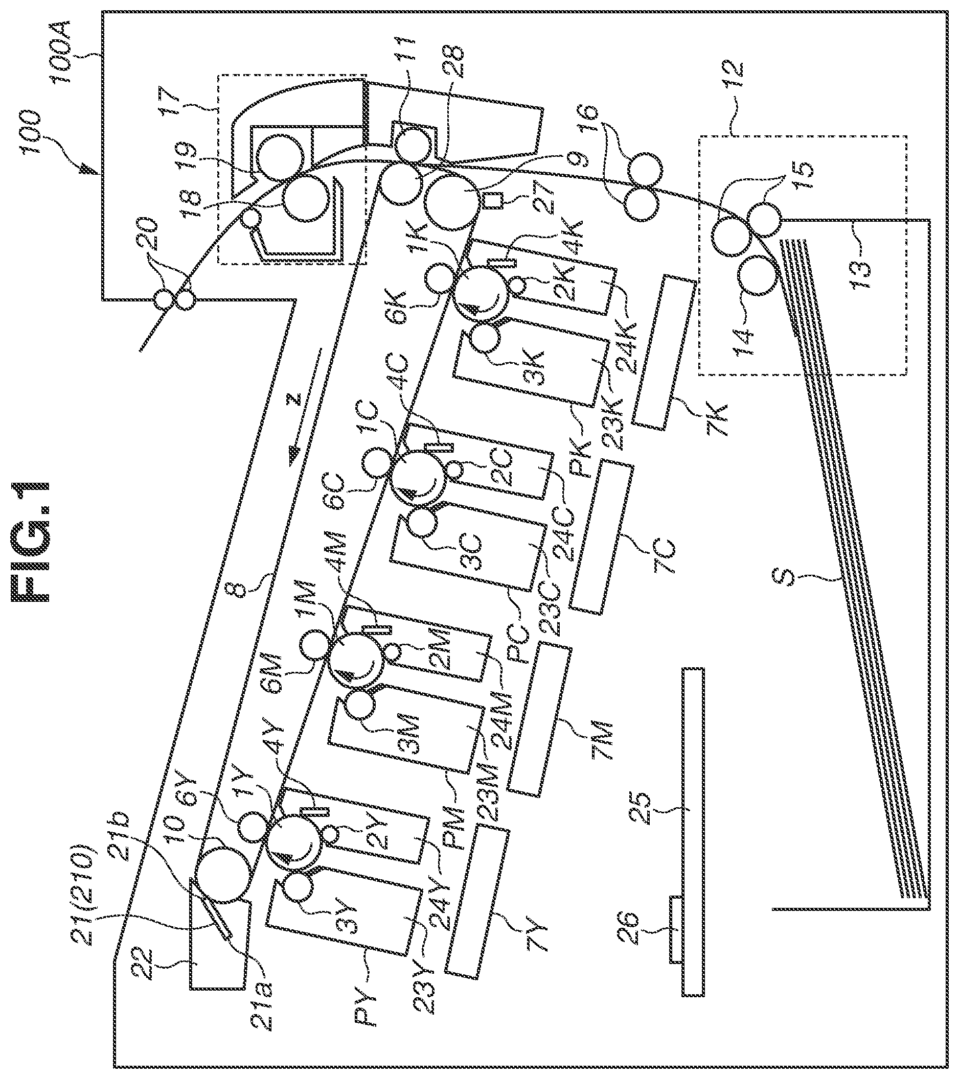 Patent US11841650 Figure 1 – Transfer belt and image forming apparatus