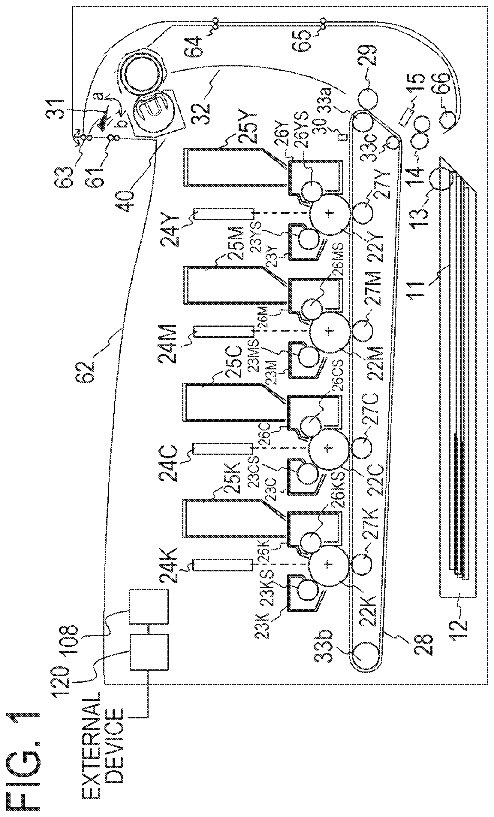 Patent US11841653 Figure 1 – Image forming apparatus