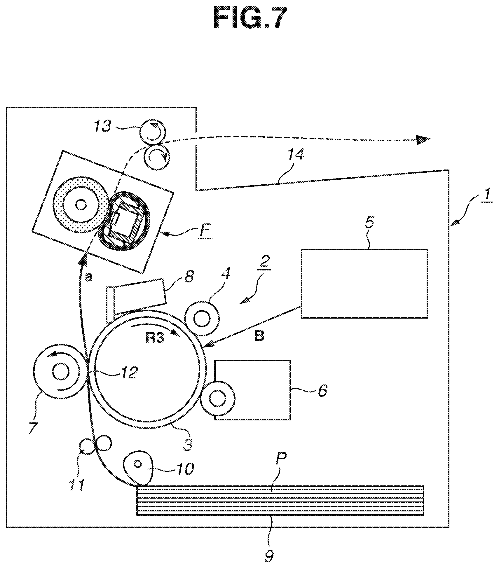 Patent US11841655 Figure 7 – Image heating device