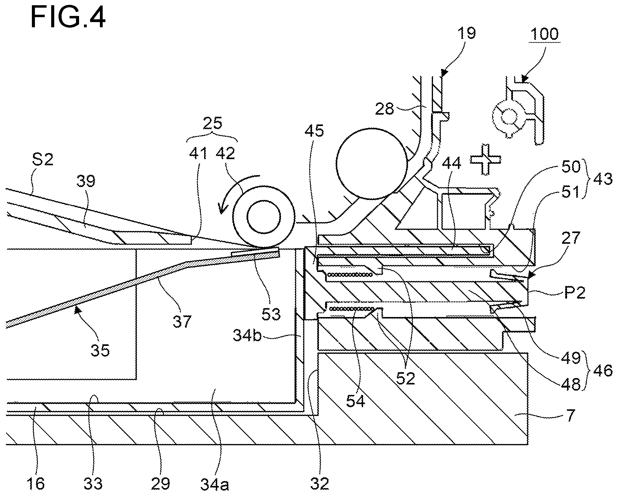 Patent US11841662 Figure 4 – Sheet conveyance unit and image forming system therewith