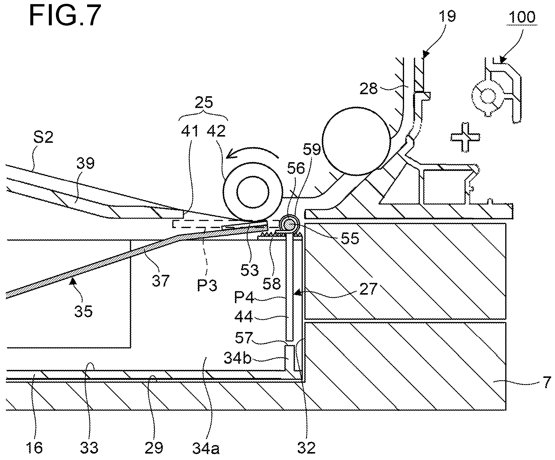 Patent US11841662 Figure 7 – Sheet conveyance unit and image forming system therewith