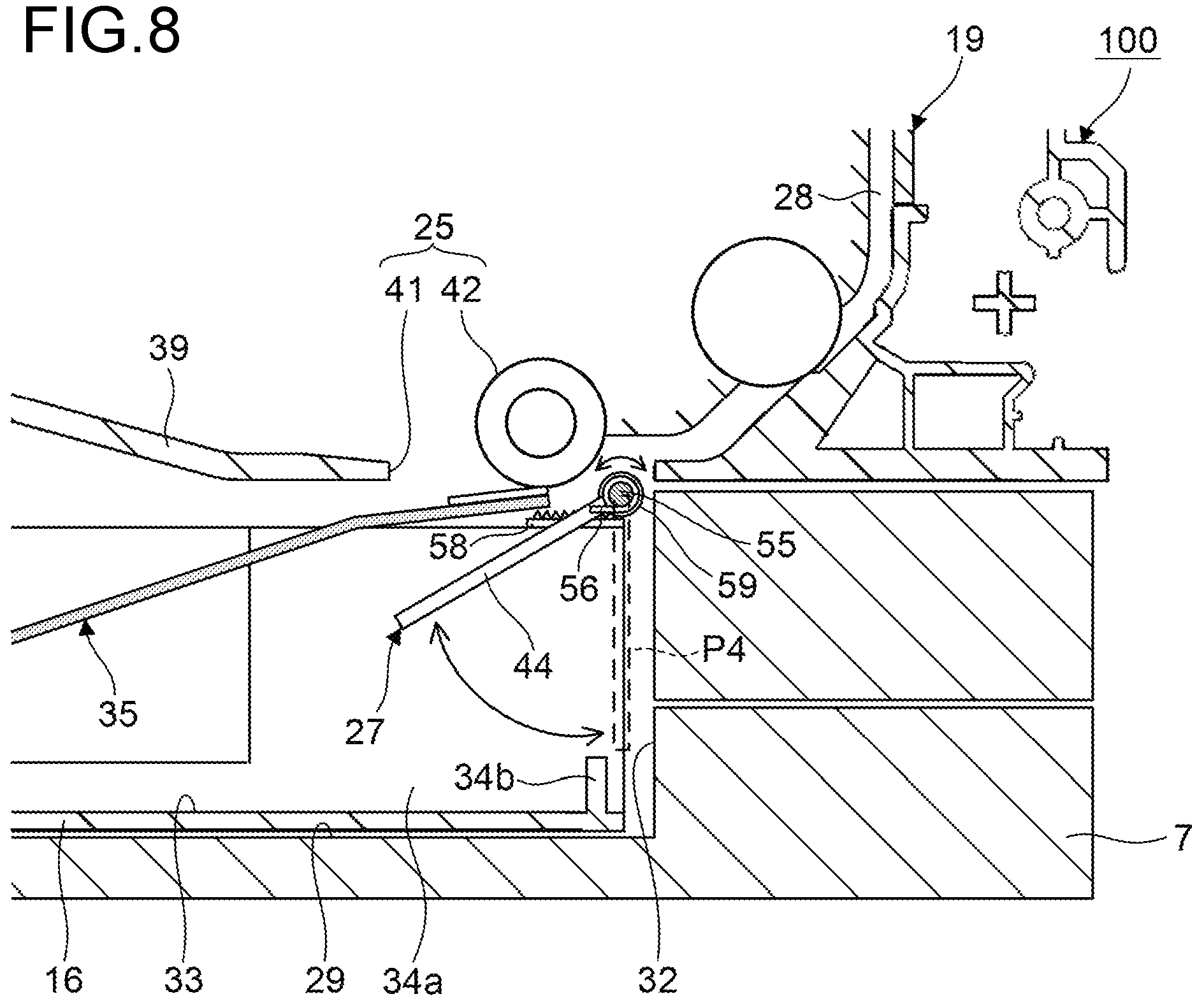 Patent US11841662 Figure 8 – Sheet conveyance unit and image forming system therewith